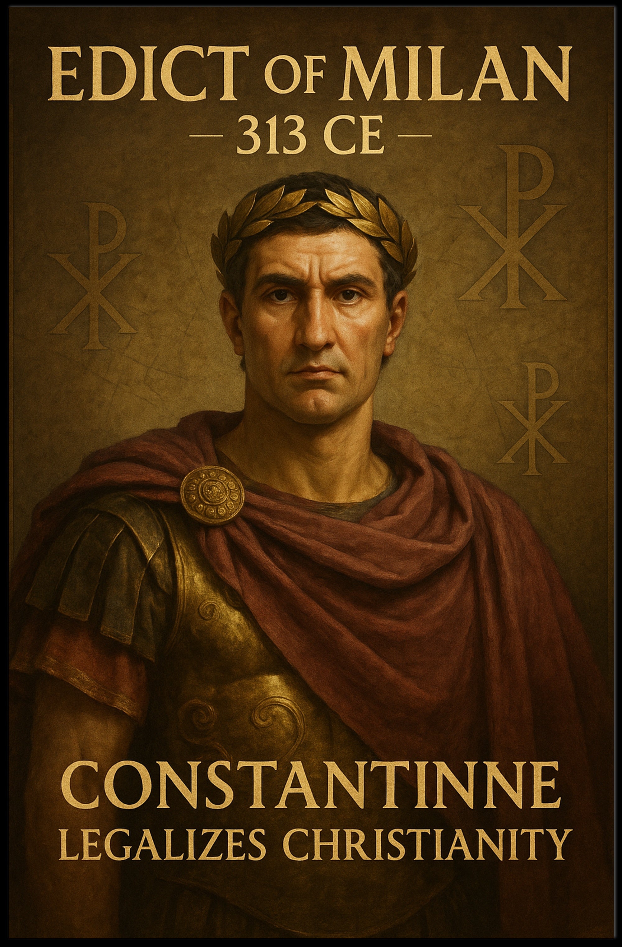 Constantine and the Edict of Milan Poster PosterGoat