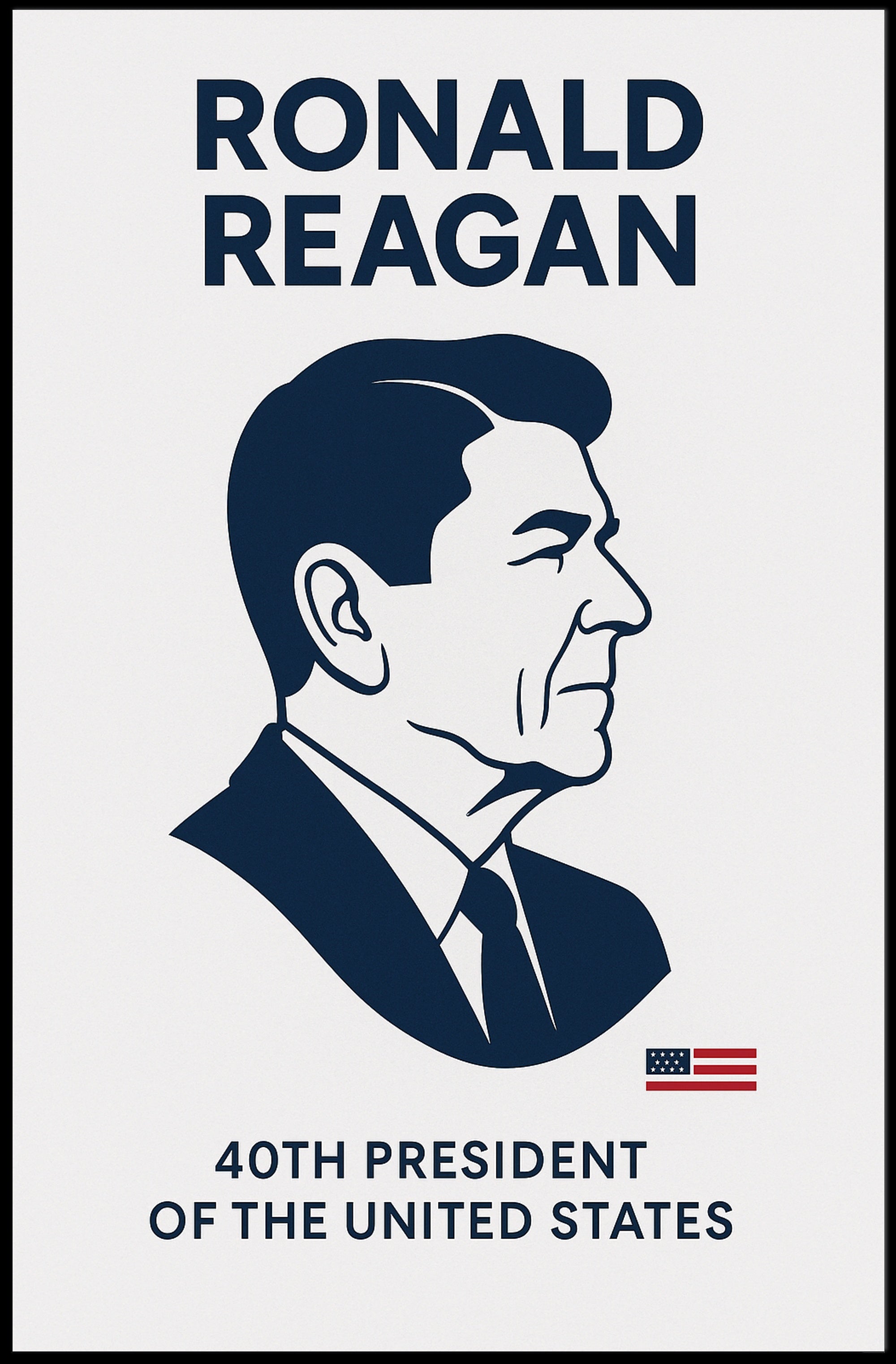 Ronald Reagan 40th President Poster