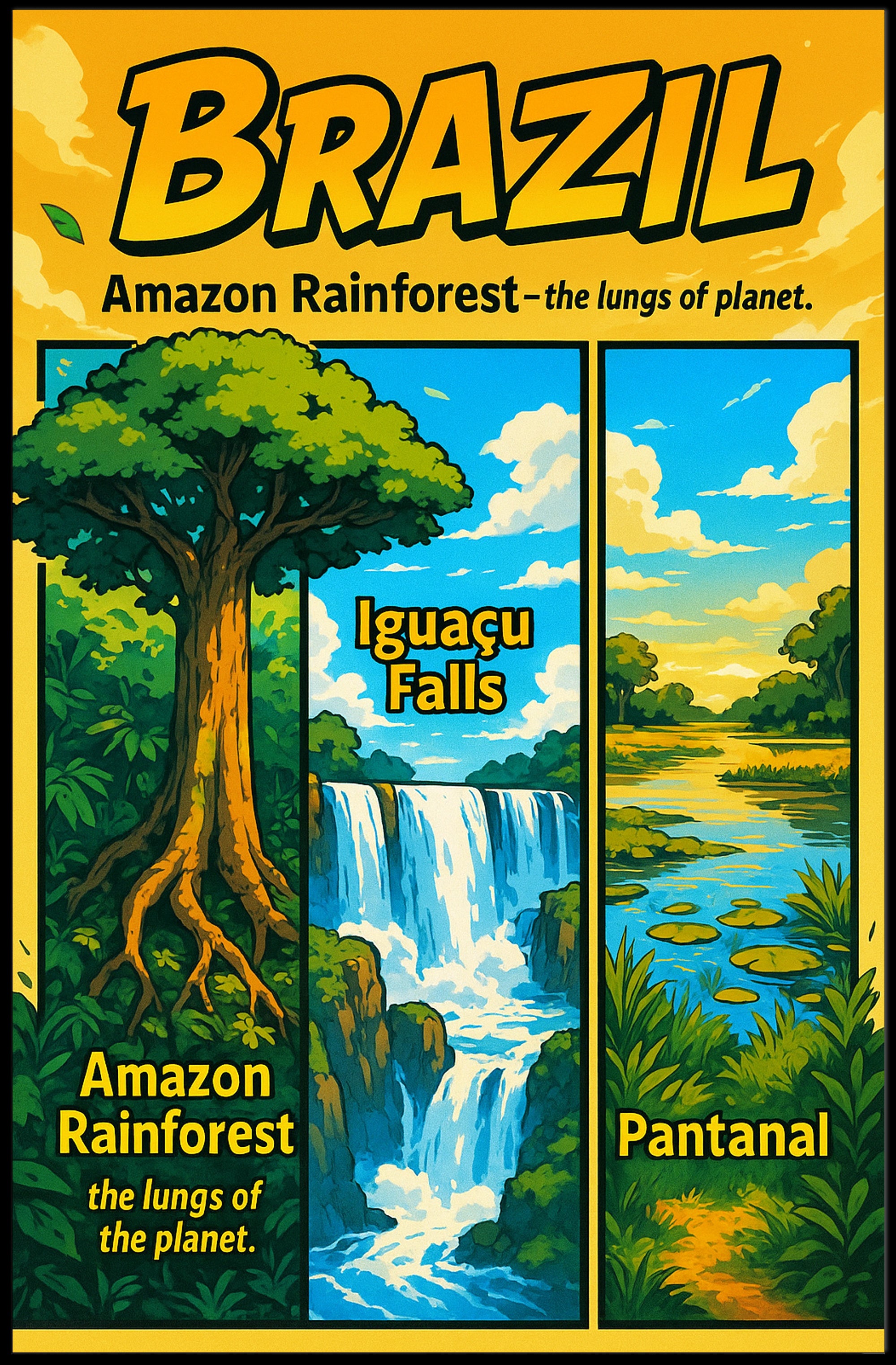 Discover Brazil's Natural Wonders Poster