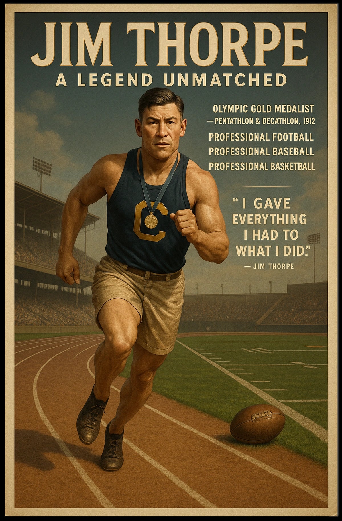Jim Thorpe A Legend Unmatched Poster
