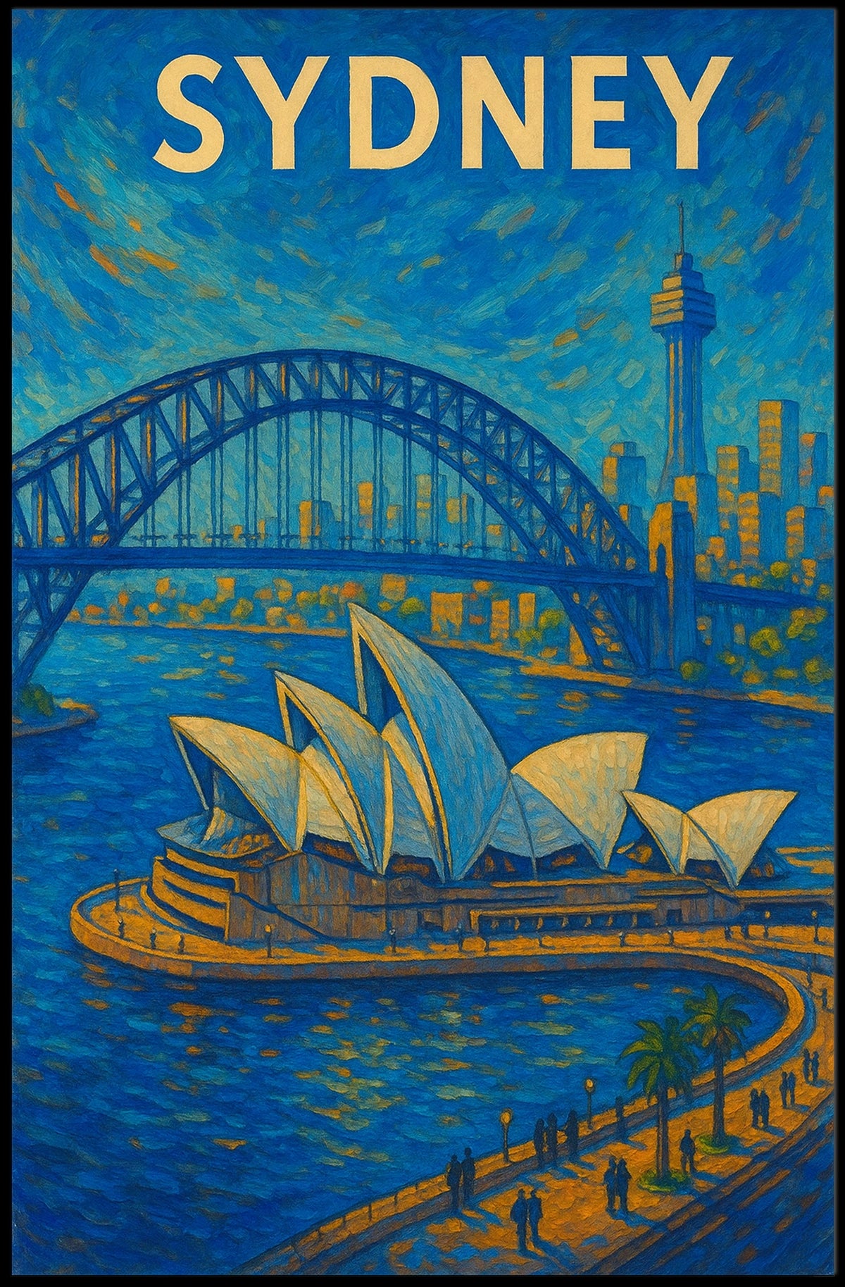Sydney Skyline Poster