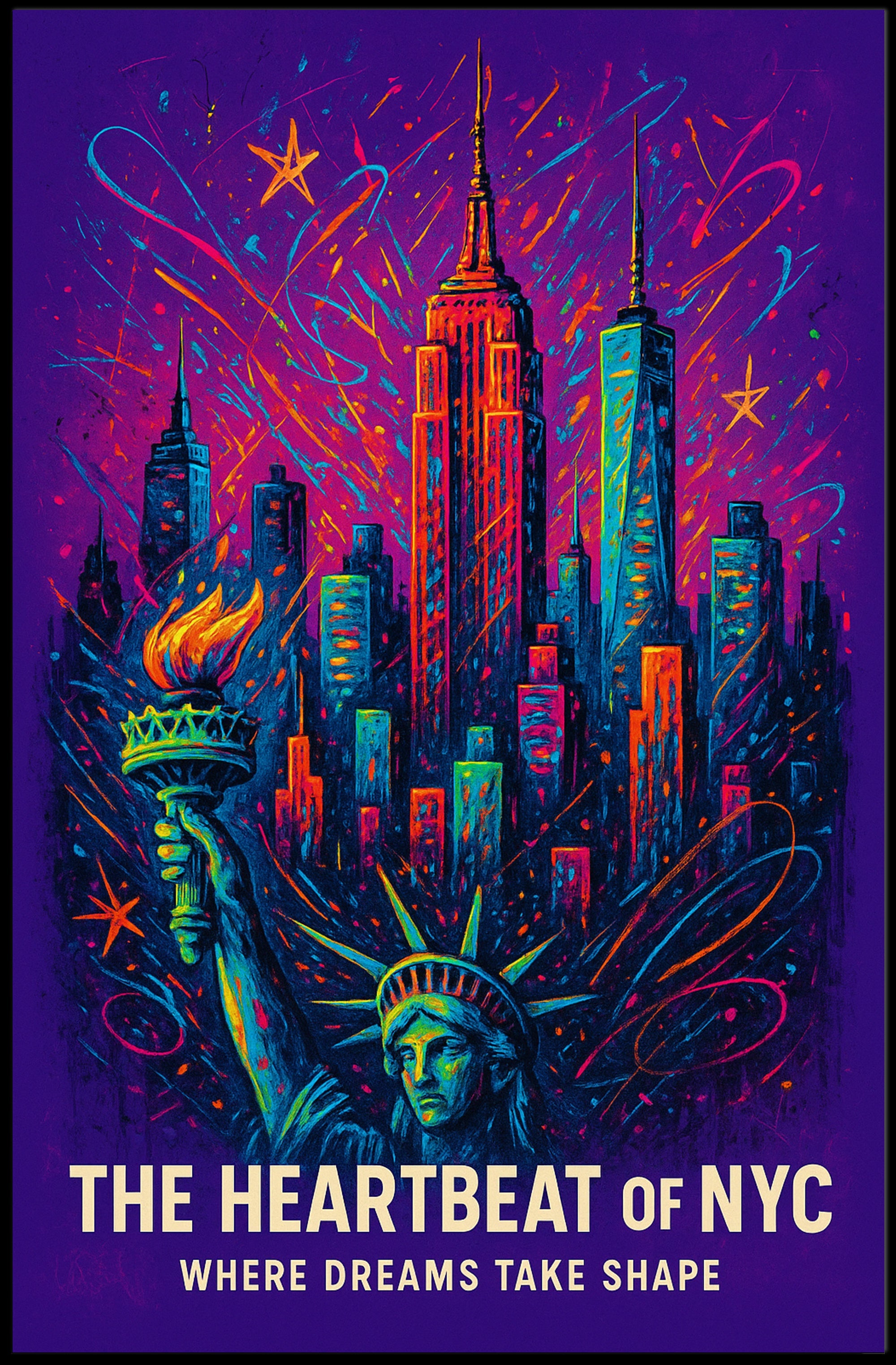 The Heartbeat of NYC Poster