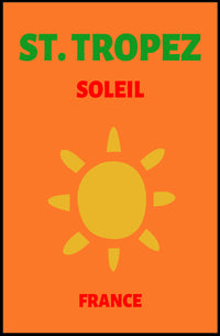 St. Tropez Sun-Kissed Beaches Travel Poster PosterGoat