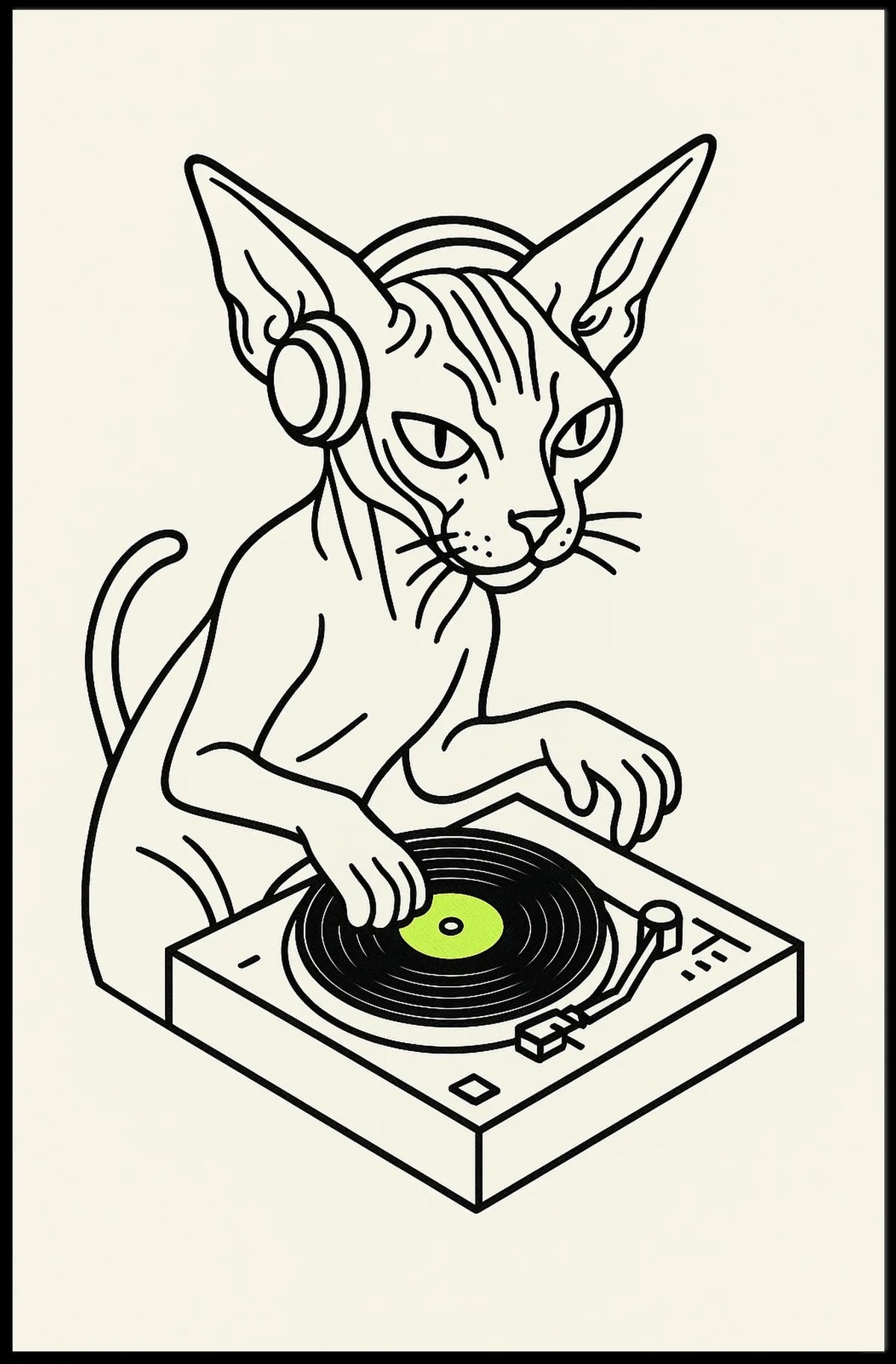 Dj Cat Grooves Poster