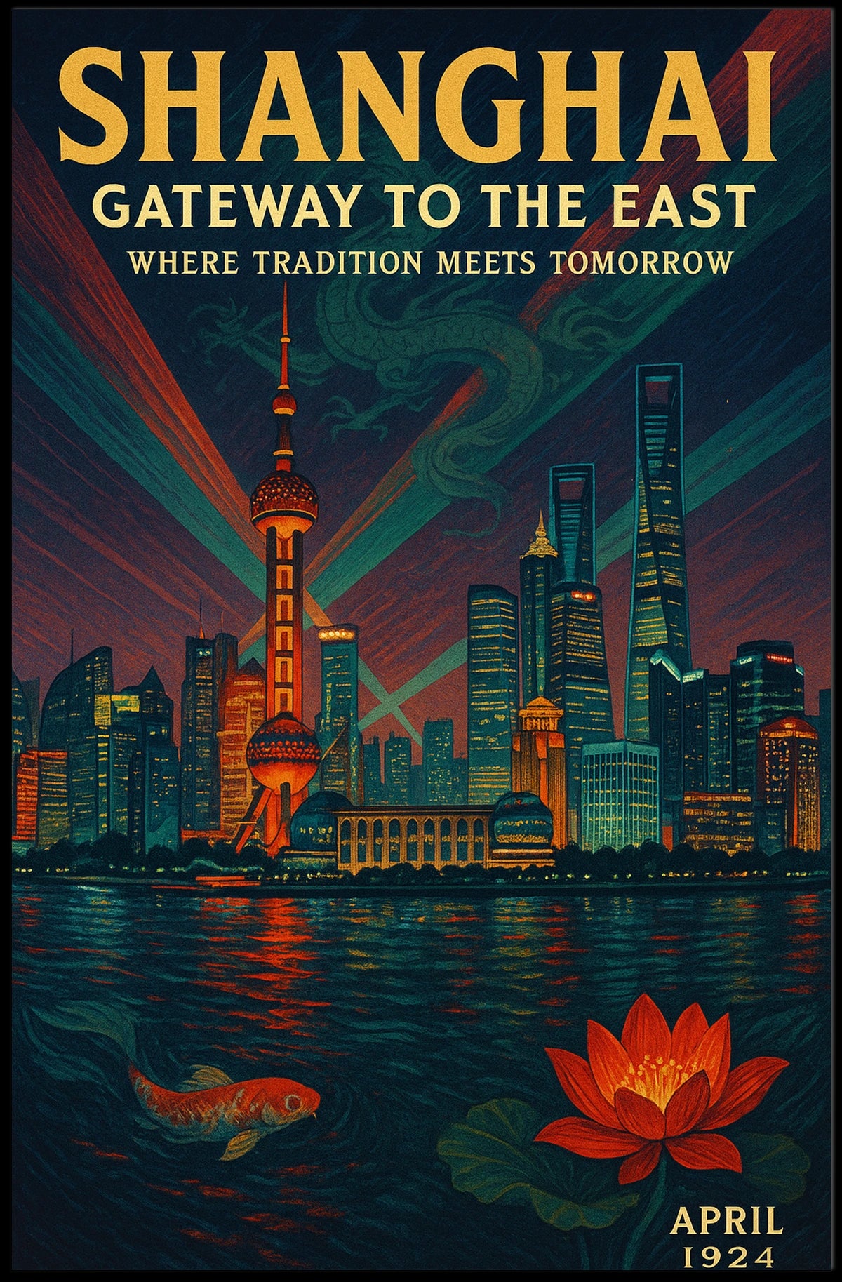 Shanghai Gateway to the East Poster