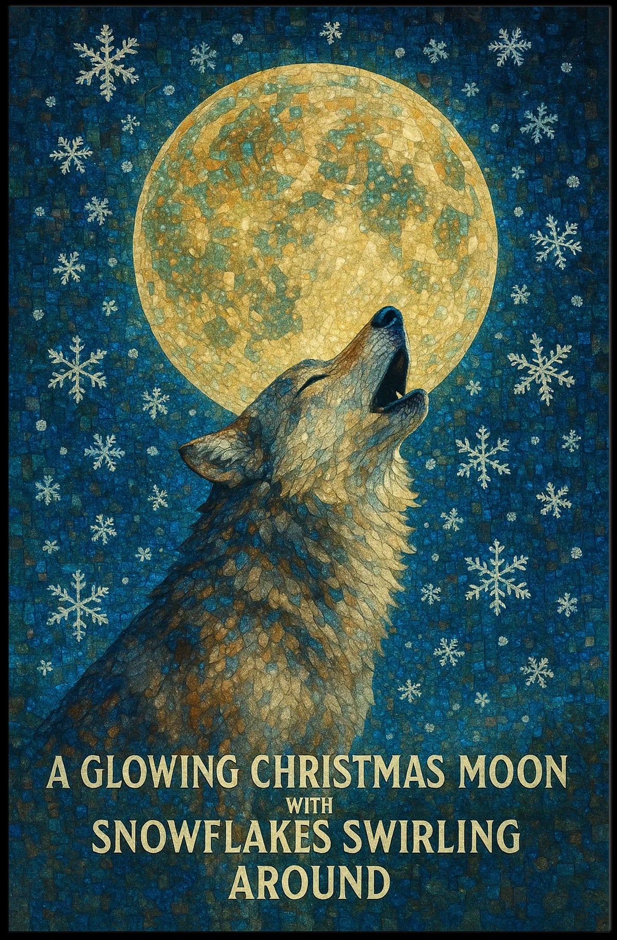 Christmas Moon Poster