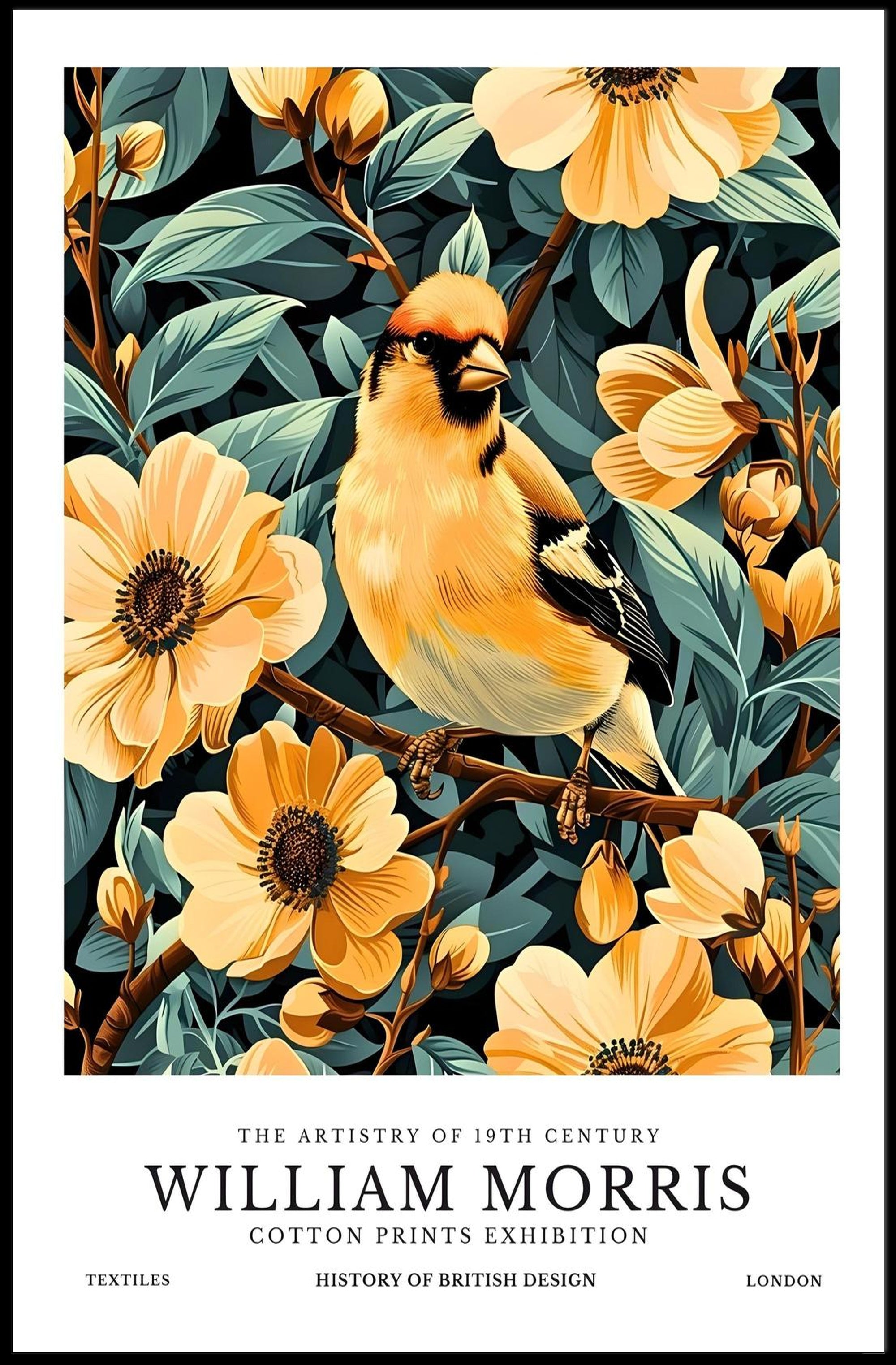 William Morris Vintage Botanical Art Cultural or Heritage Poster