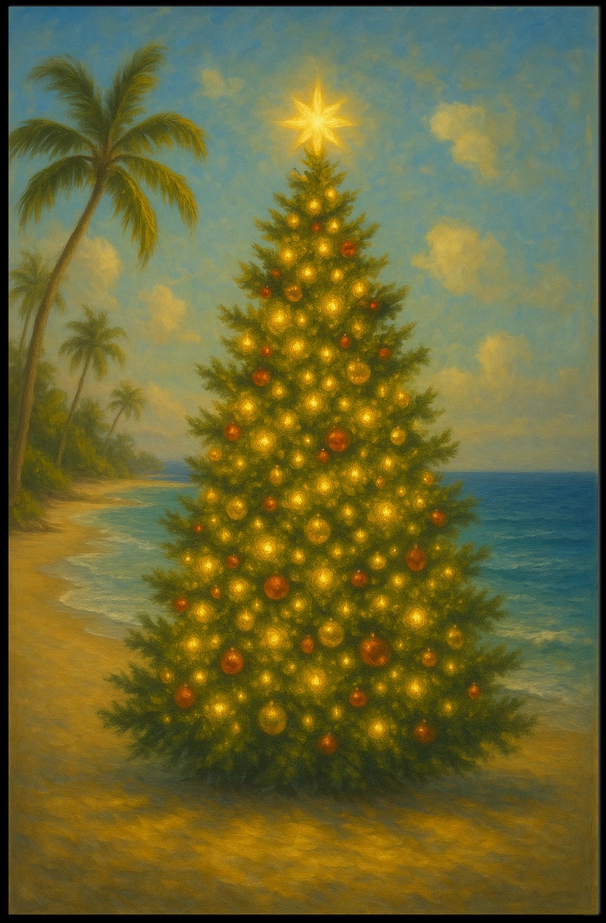 Tropical Christmas Poster