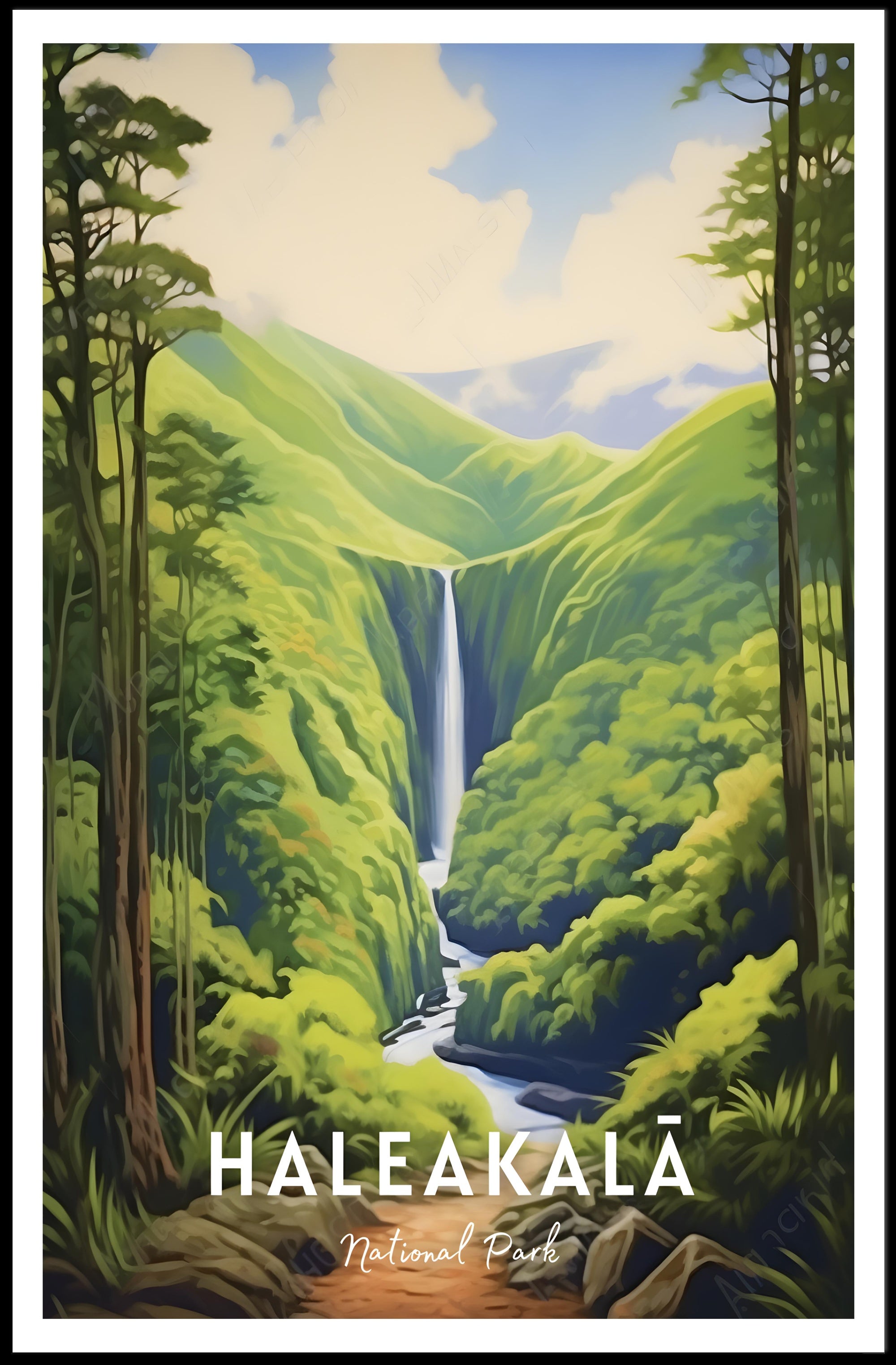 Haleakala National Park Scenic Poster Wall Art