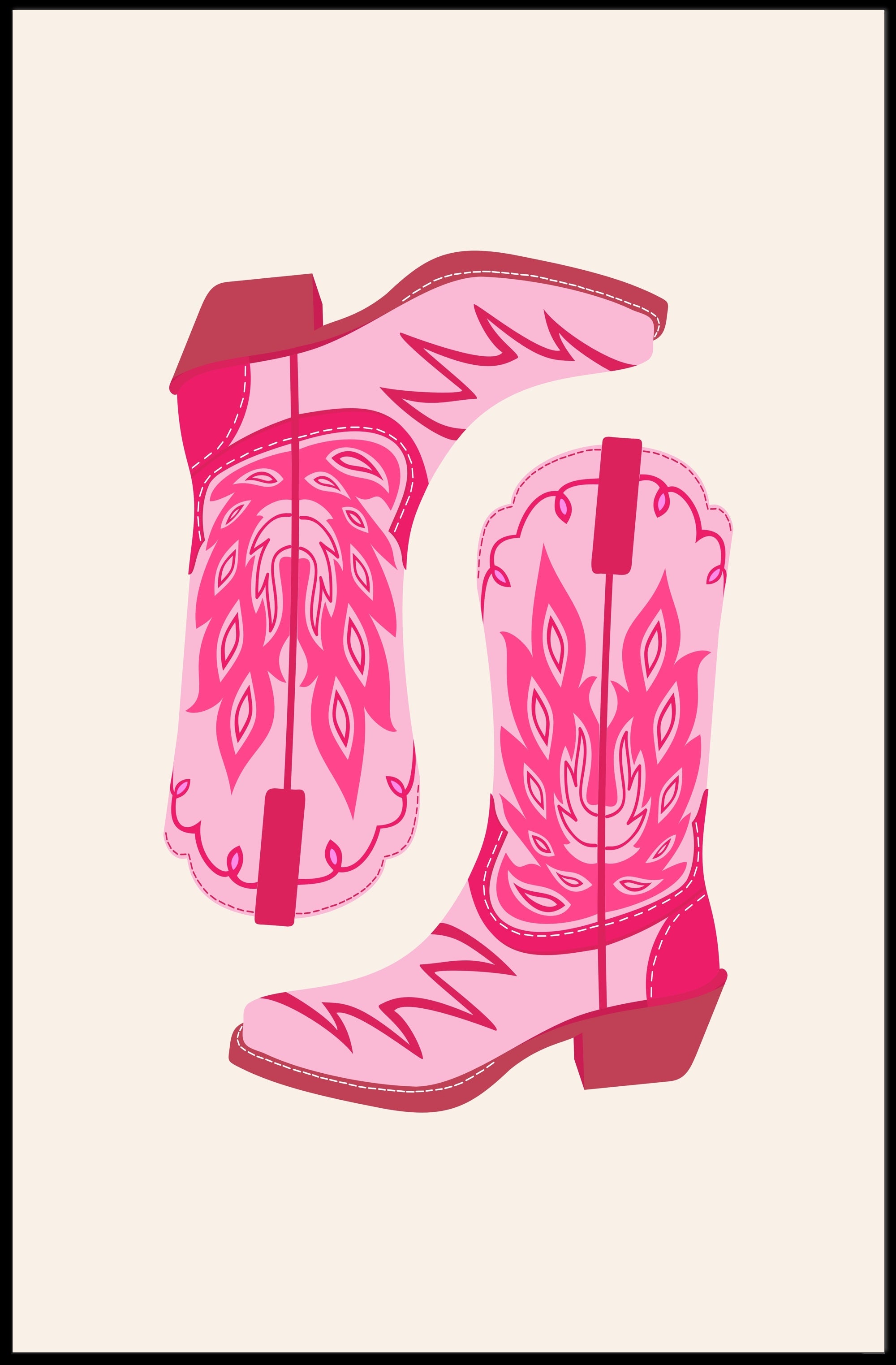 Cowboy Boots Art Print: Abstract or Artistic Poster PosterGoat