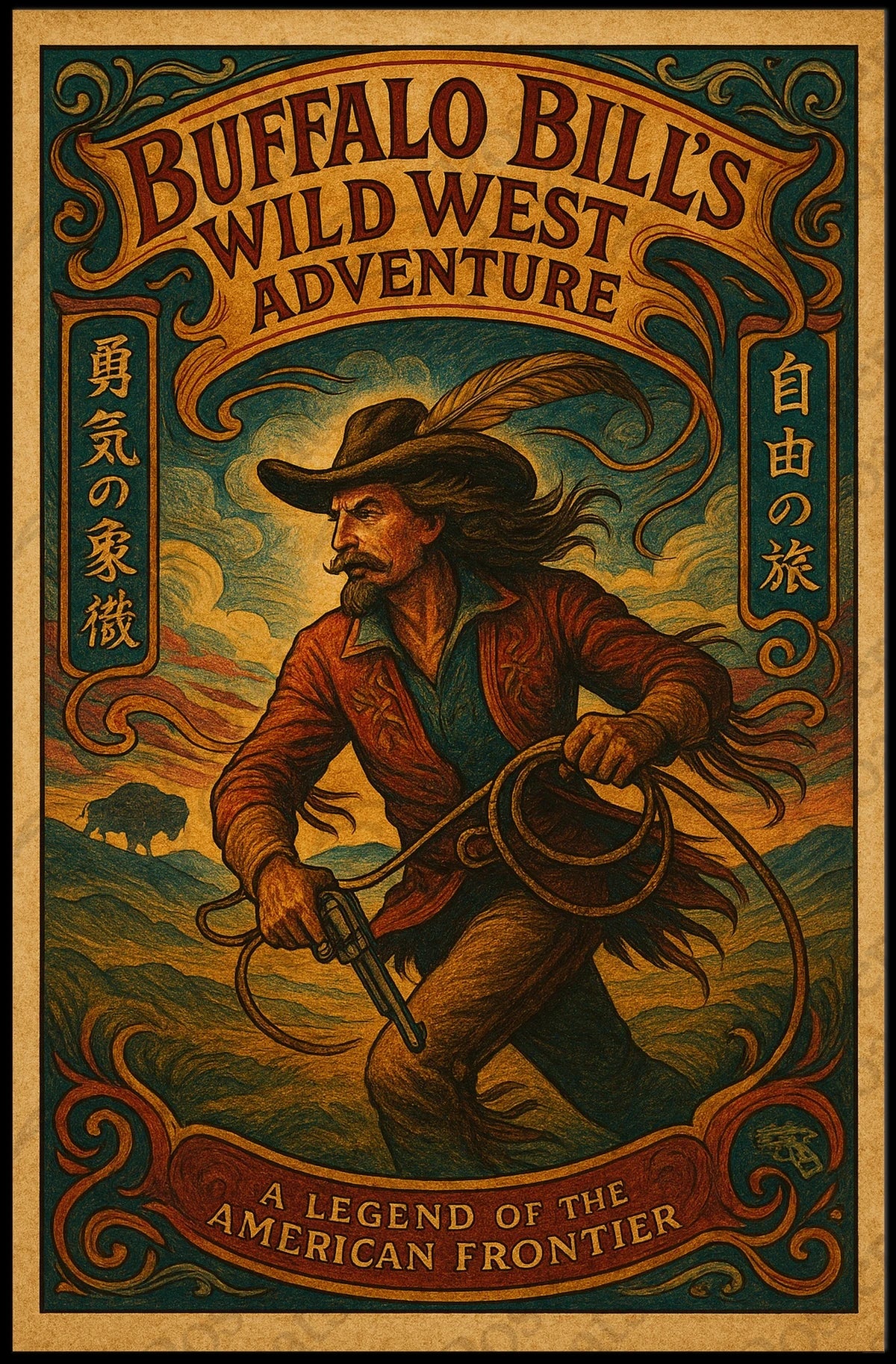 Buffalo Bill's Wild West Adventure Cultural Heritage Poster