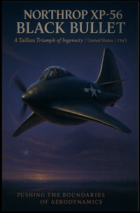 Northrop XP-56 1943 Aircraft Historical or Presidential Poster