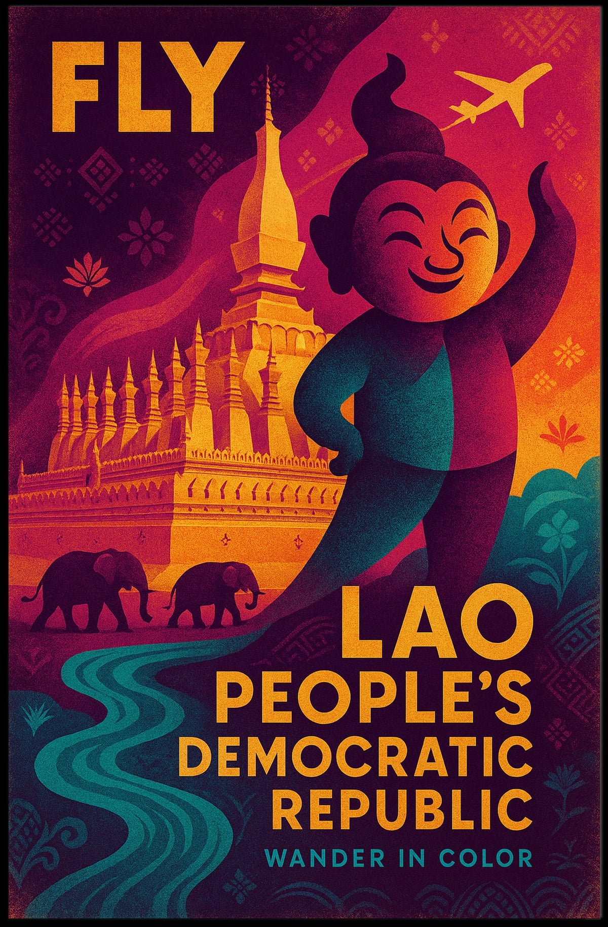 Explore the Lao Peoples Democratic Republic Poster