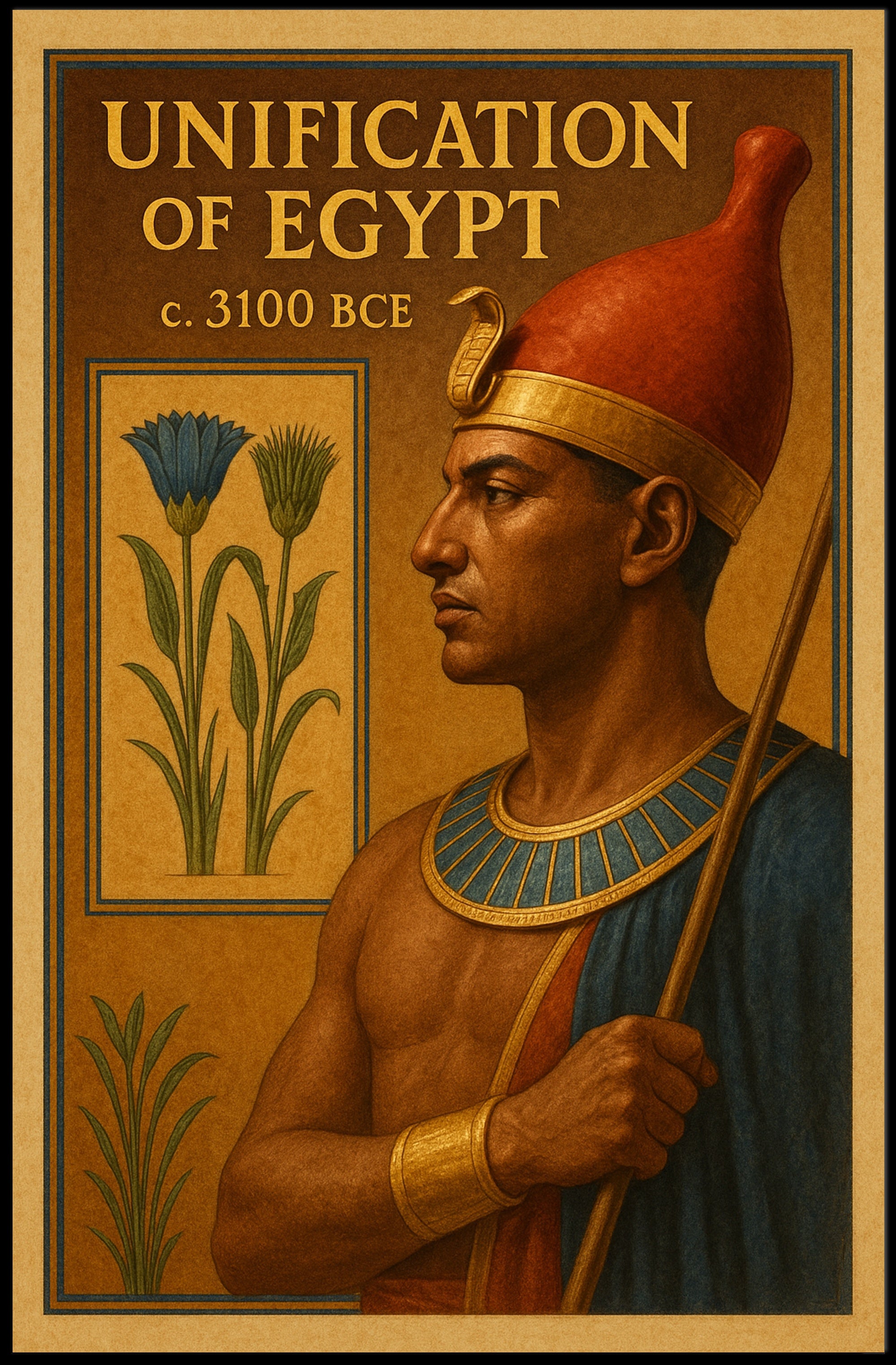 Unification of Egypt c. 3100 BCE Poster PosterGoat