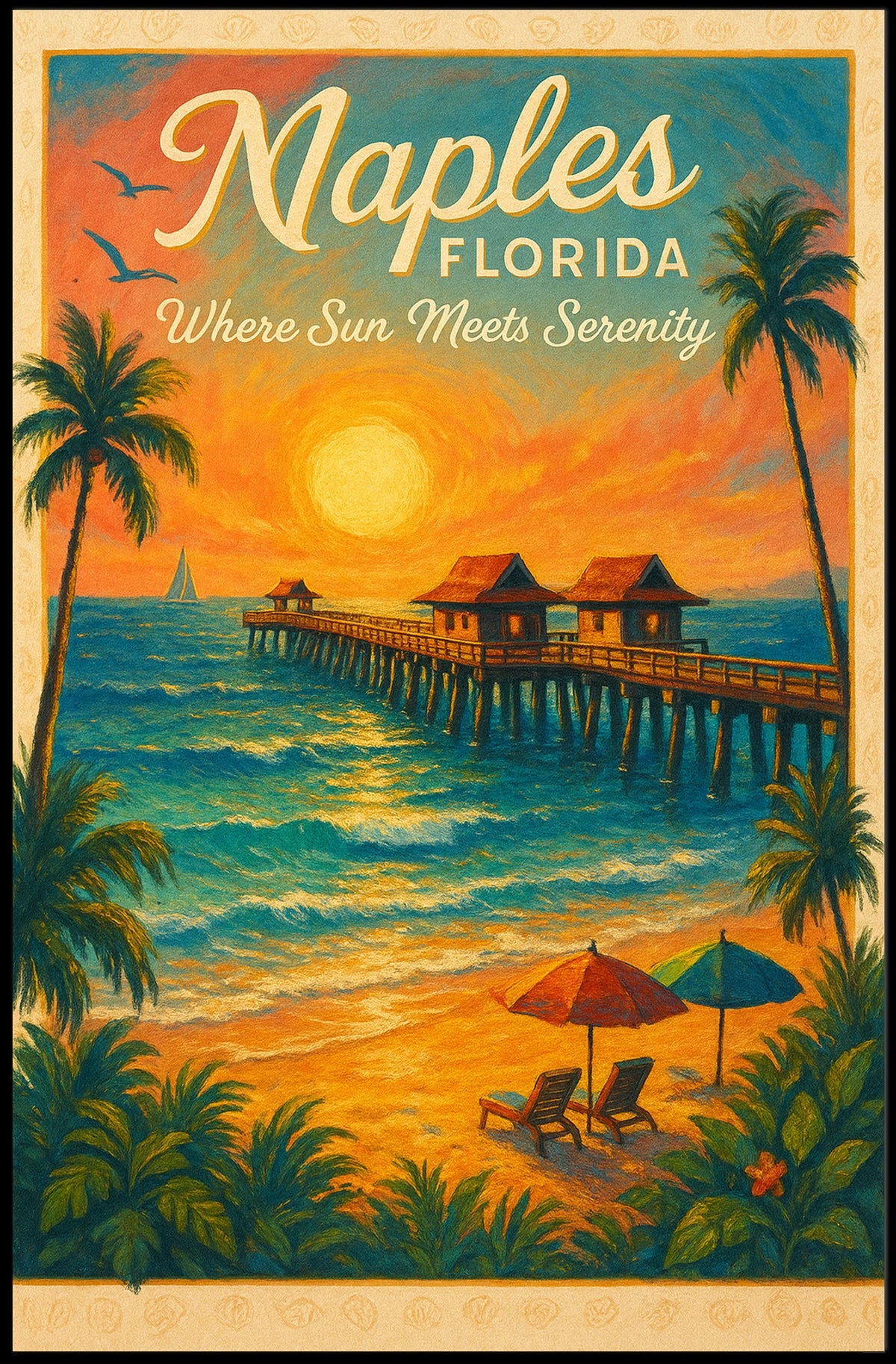 Naples, Florida Where Sun Meets Serenity Poster