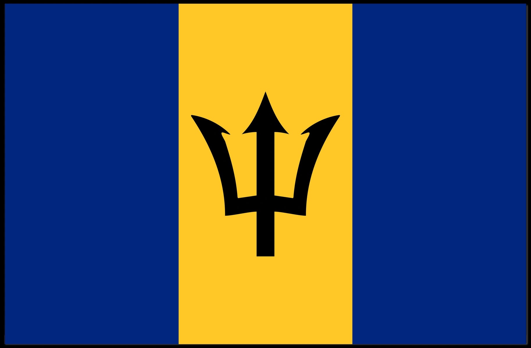 Barbados Flag Poster