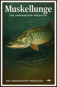 Muskellunge - The Underwater Predator Poster PosterGoat