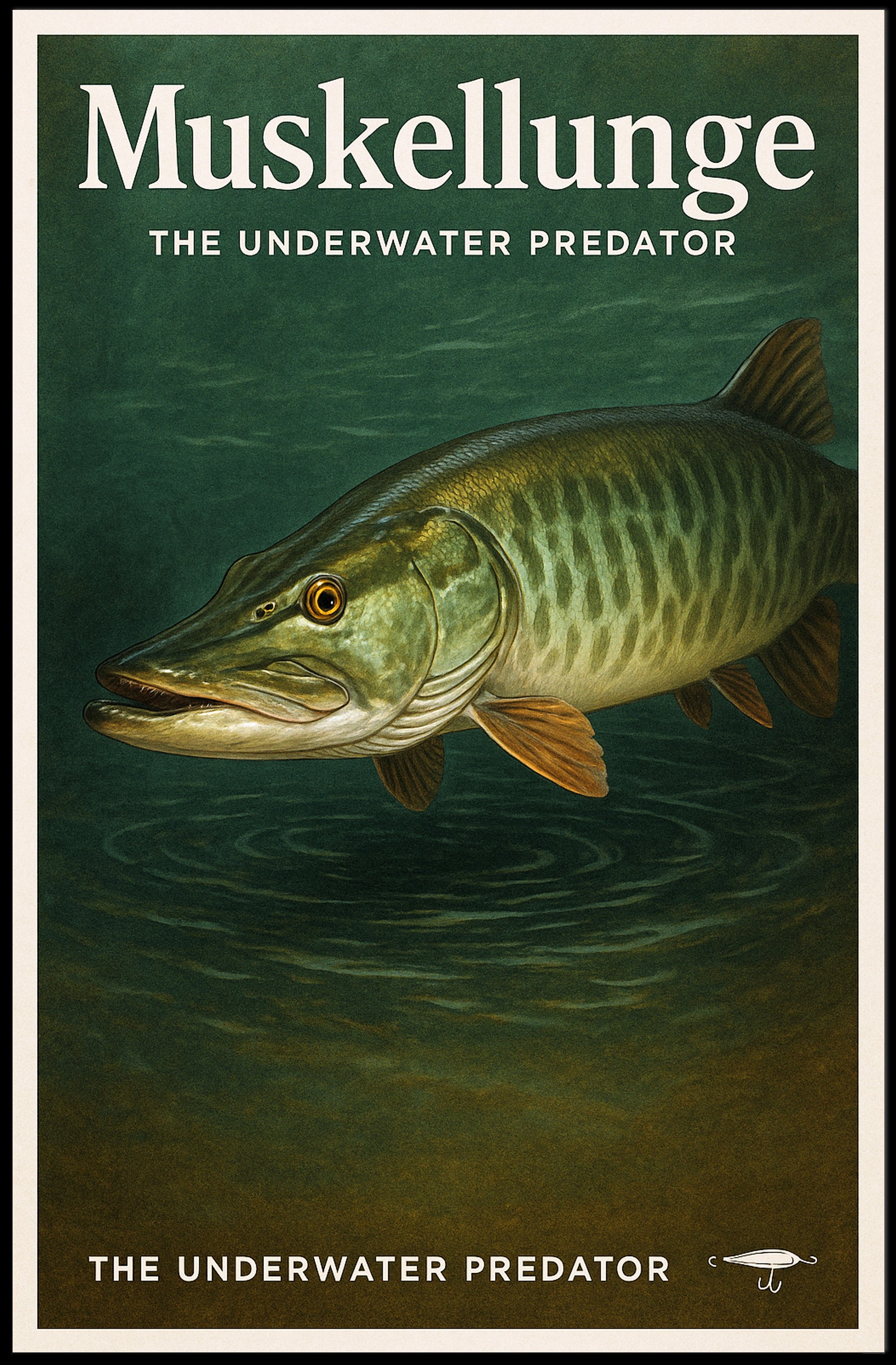 Muskellunge - The Underwater Predator Poster PosterGoat