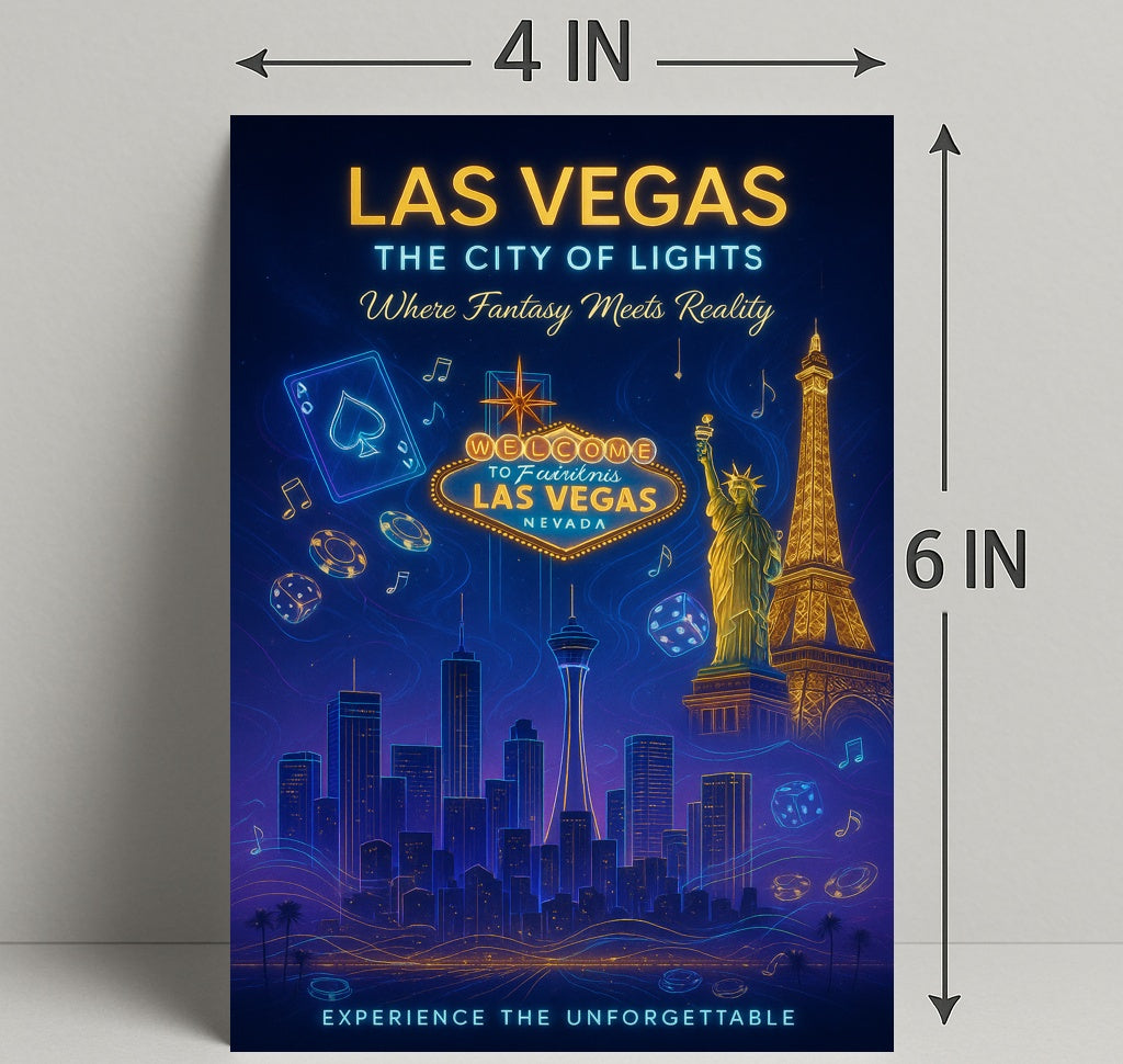 Las Vegas The City of Lights Poster PosterGoat