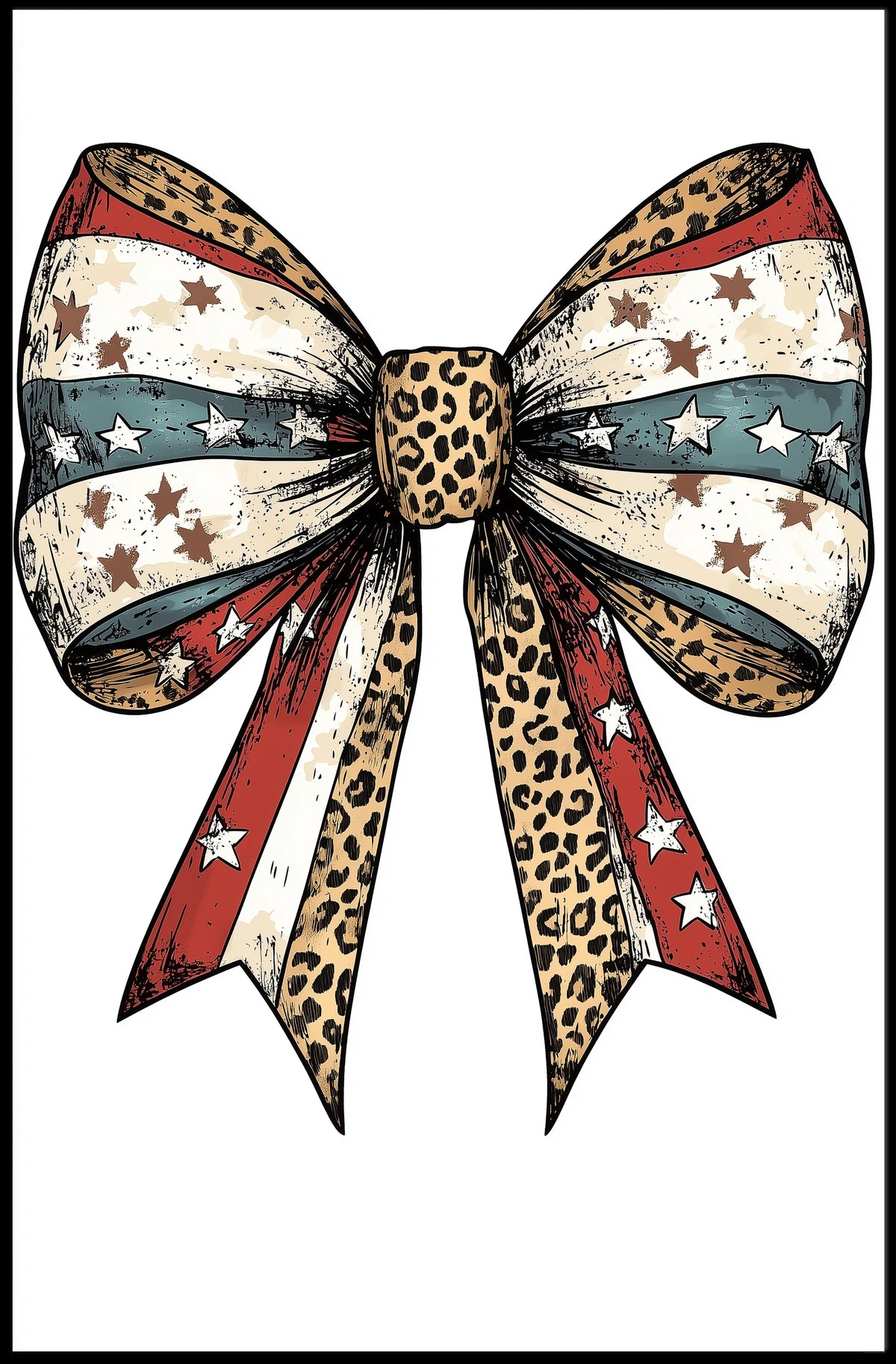 patriotic bow Poster