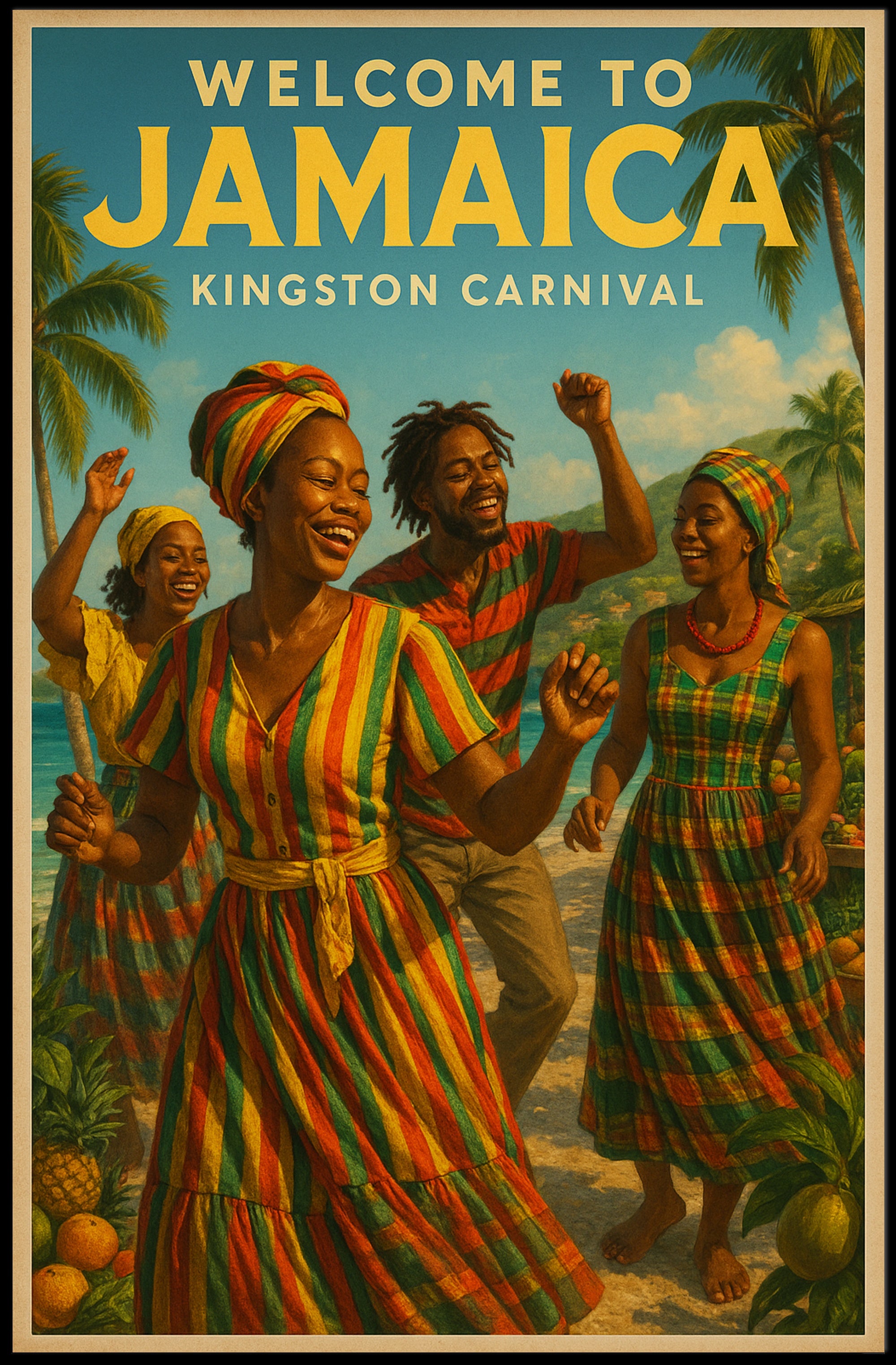 Welcome to Jamaica Carnival Poster