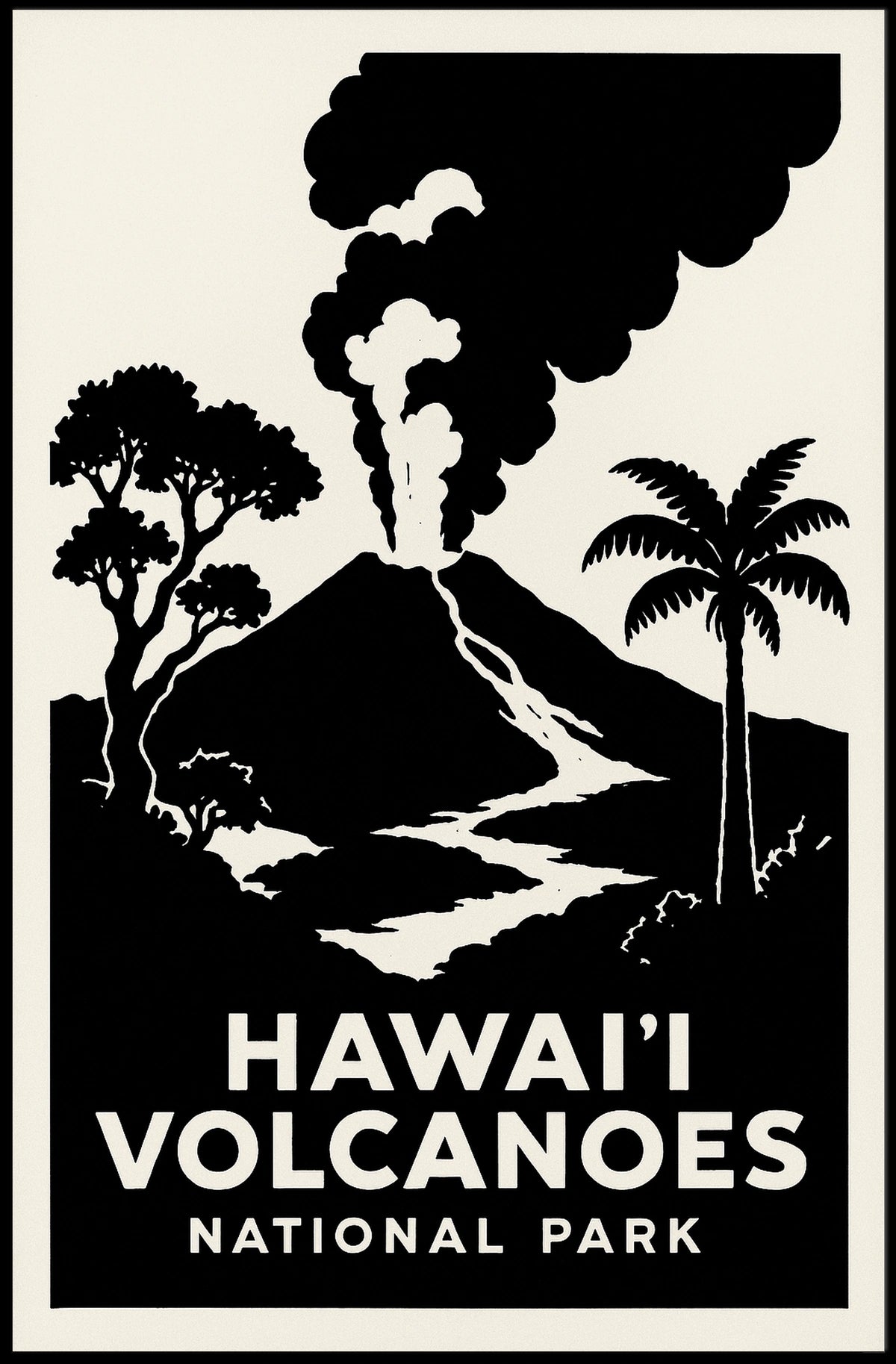 HawaiI Volcanoes National Park Poster