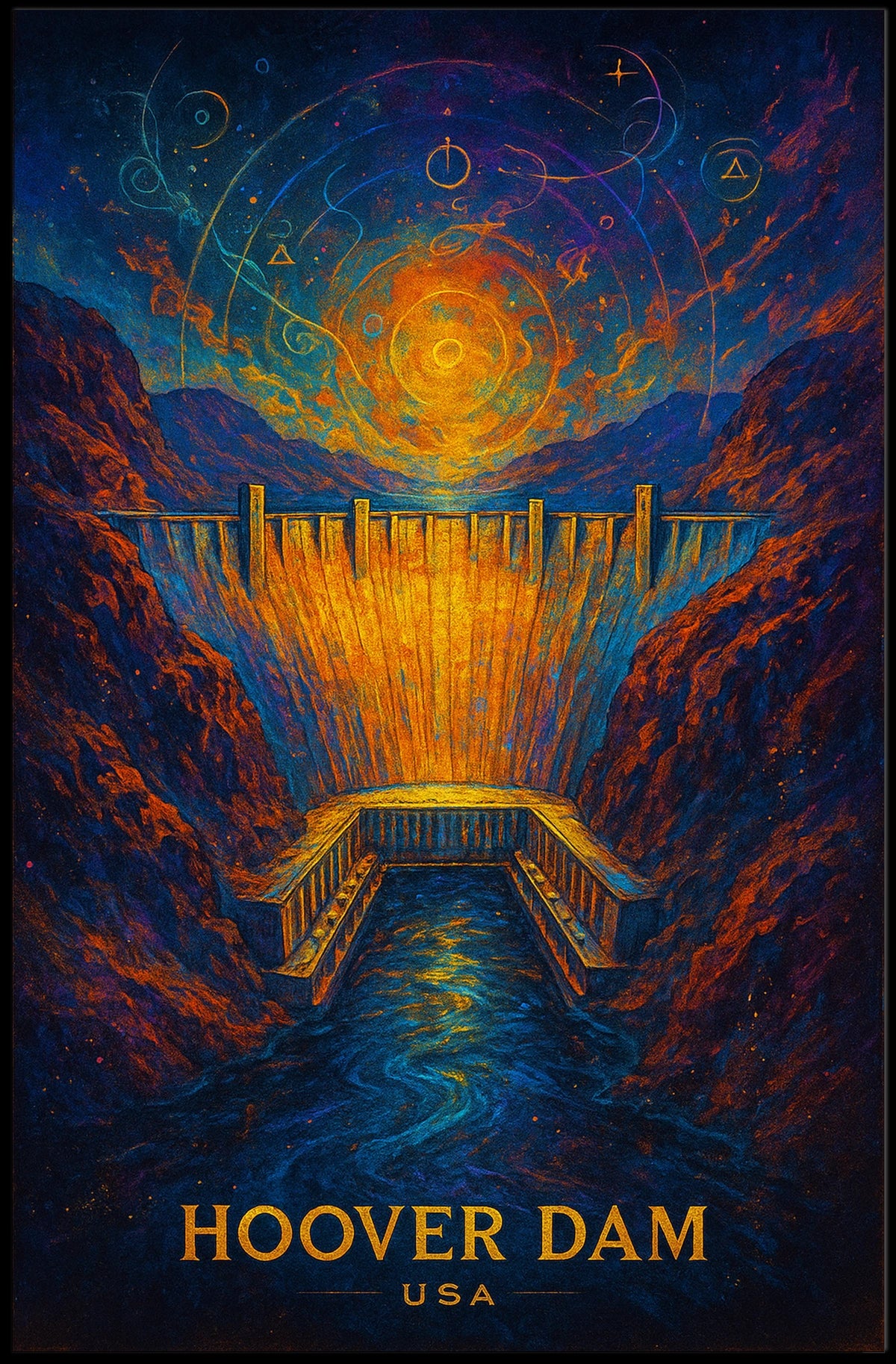 Hoover Dam USA Poster