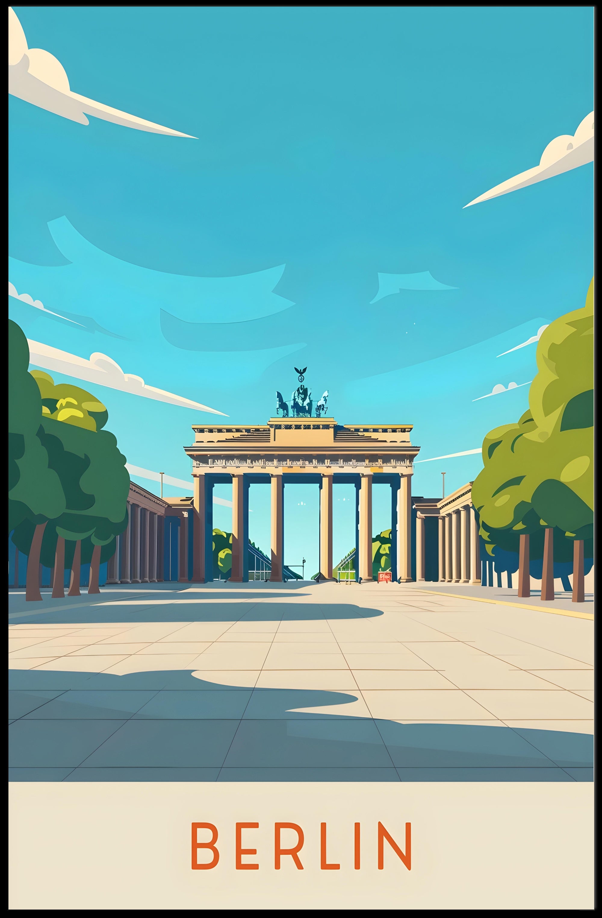 Scenic View of Berlin Poster