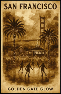 San Francisco Golden Gate Glow Poster