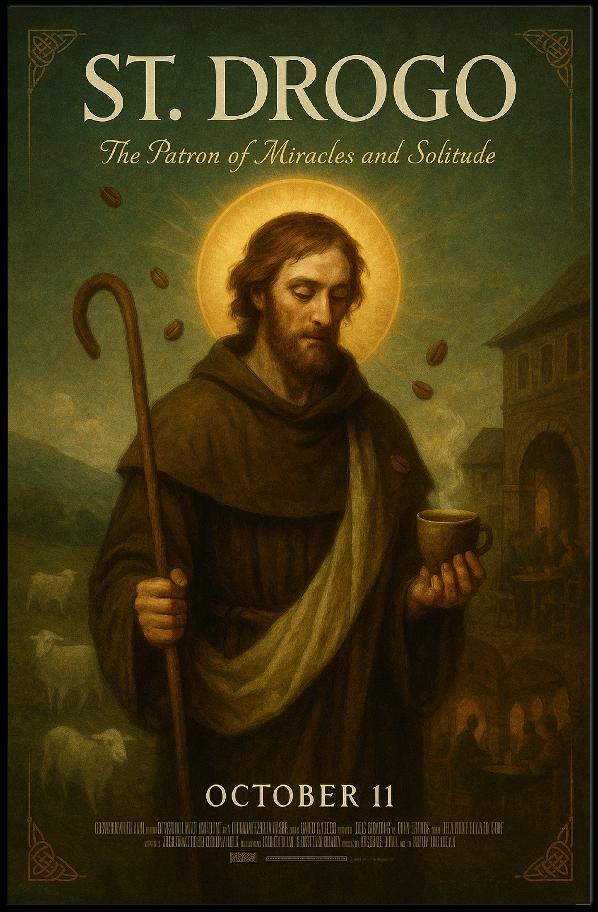 St. Drogo The Patron of Miracles and Solitude Poster PosterGoat