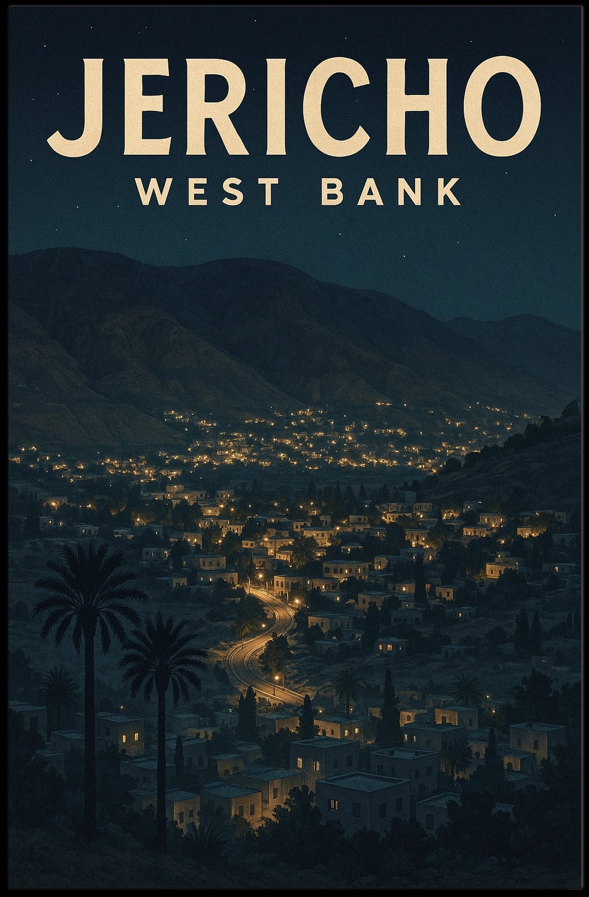 Jericho West Bank Poster