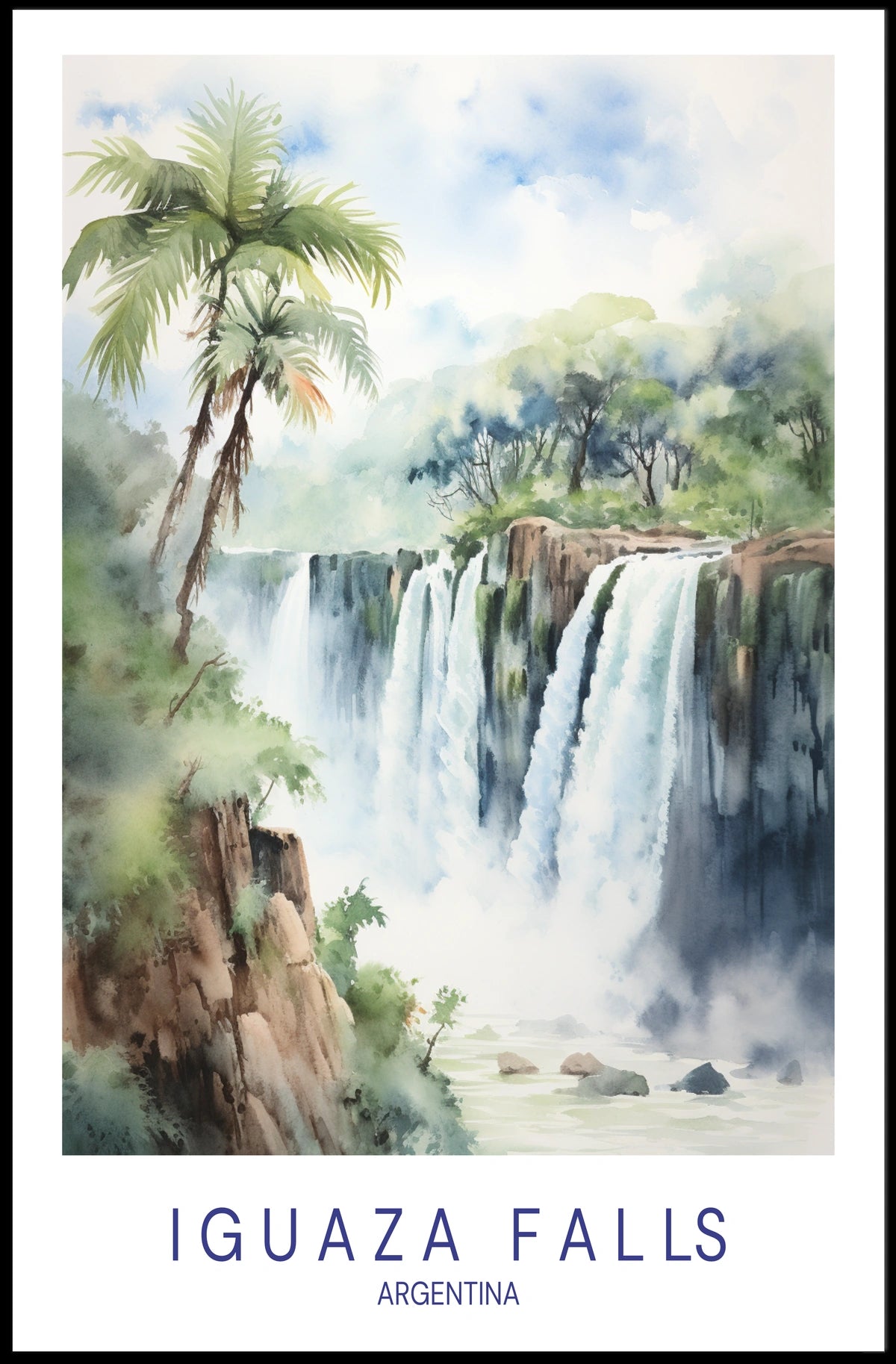 Iguazu Falls Argentina Poster