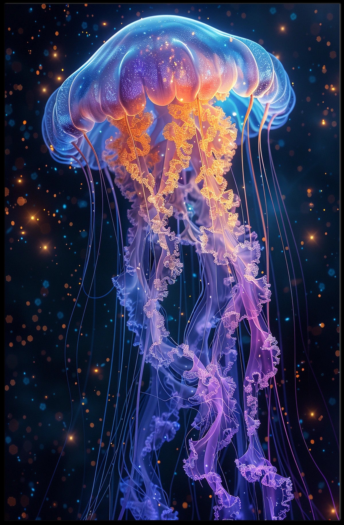 Ethereal Jellyfish Poster