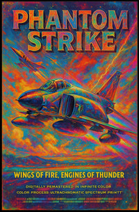 Wings of Fire Jets Futuristic Sci-Fi Poster