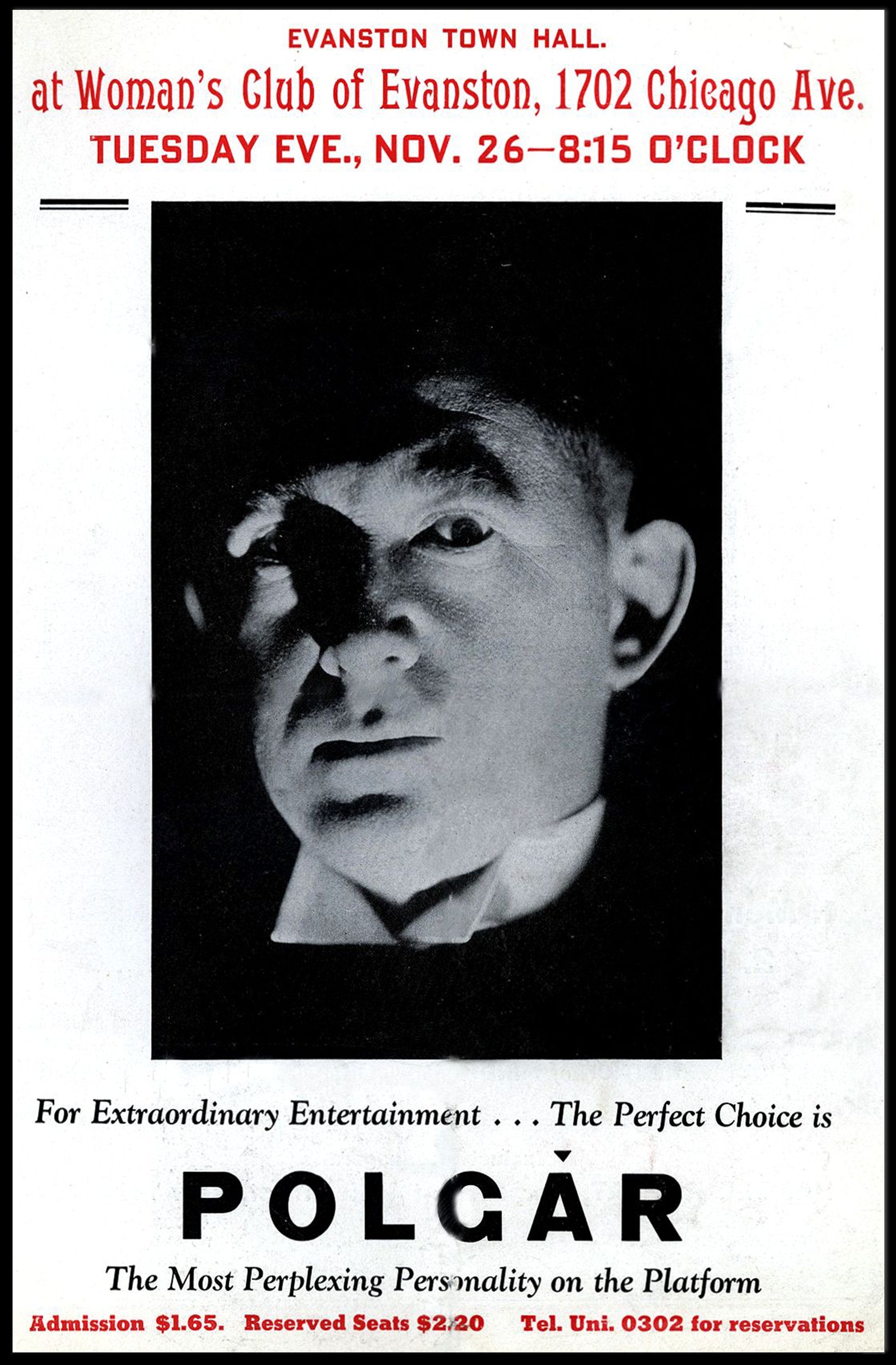 Polgar Mystique Performance Poster Historical or Presidential Poster