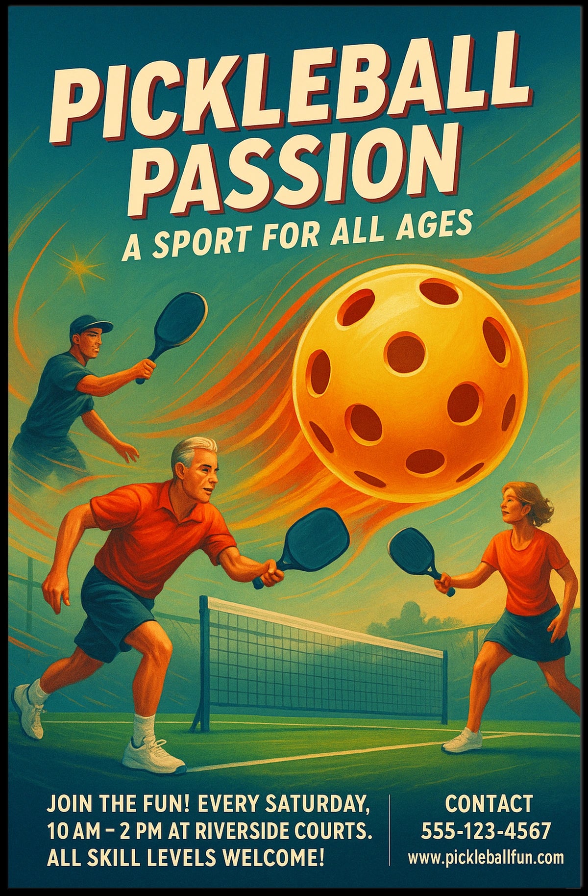 Pickleball Passion Poster