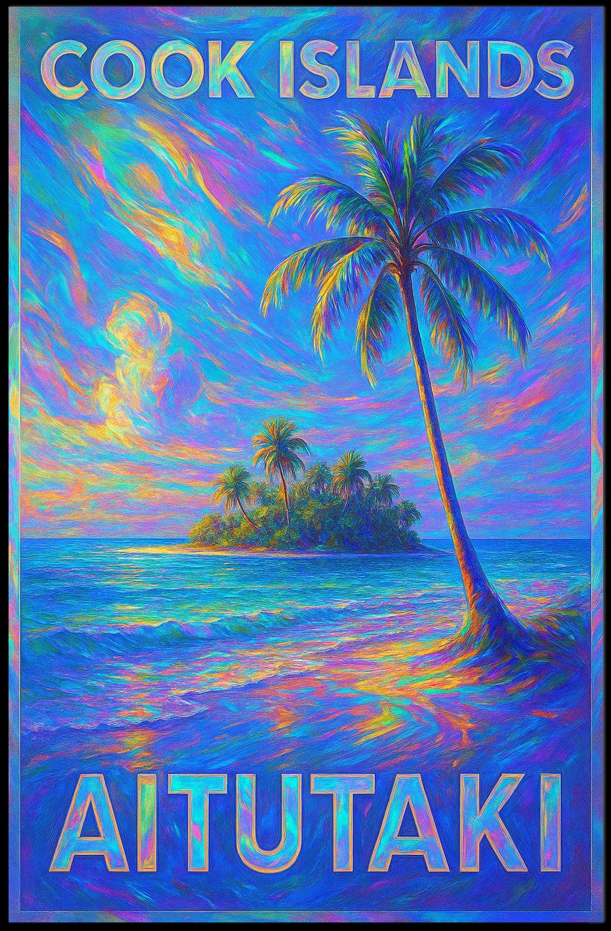 Aitutaki Cook Islands Paradise Poster