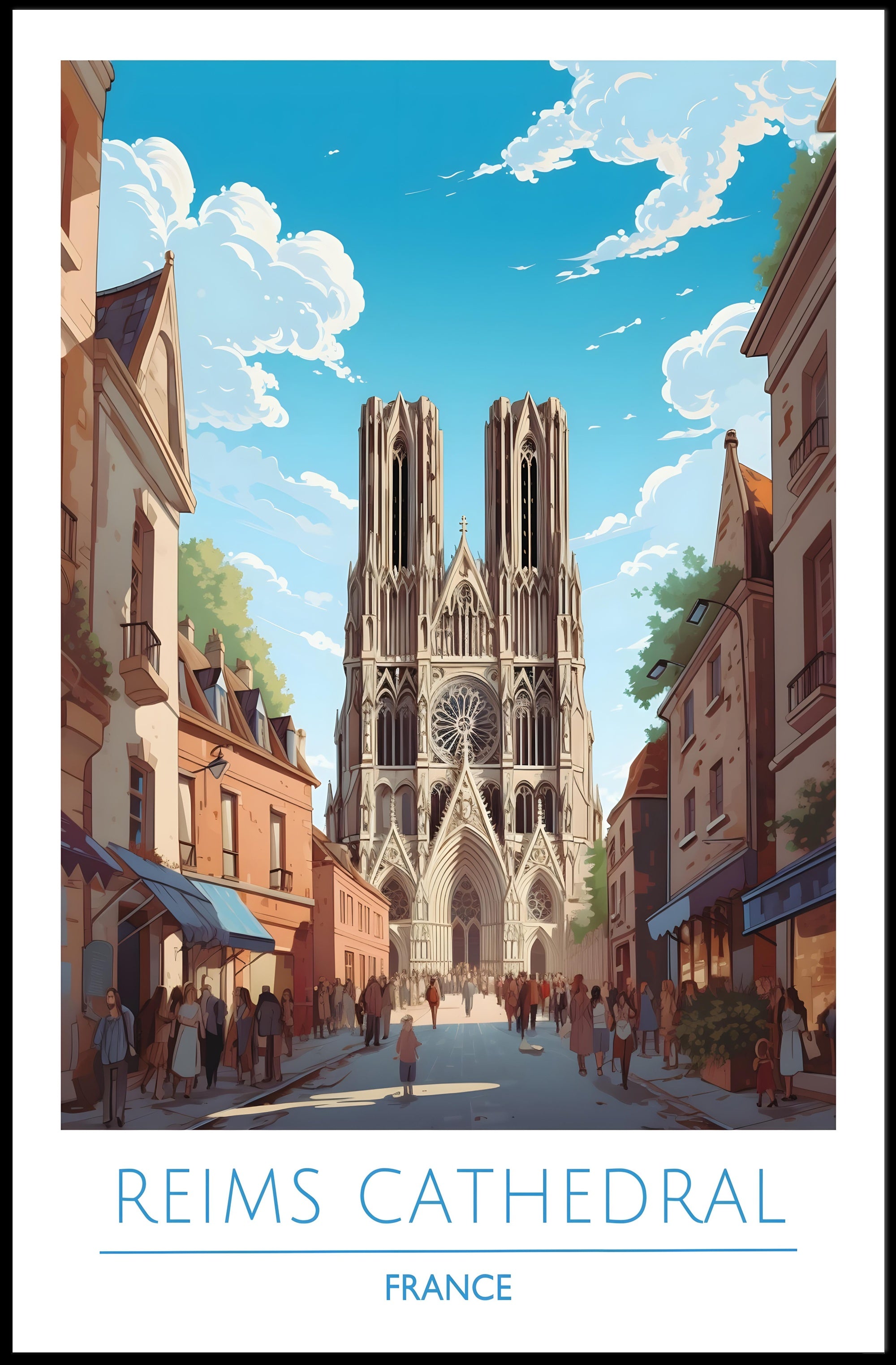 Reims Cathedral Poster