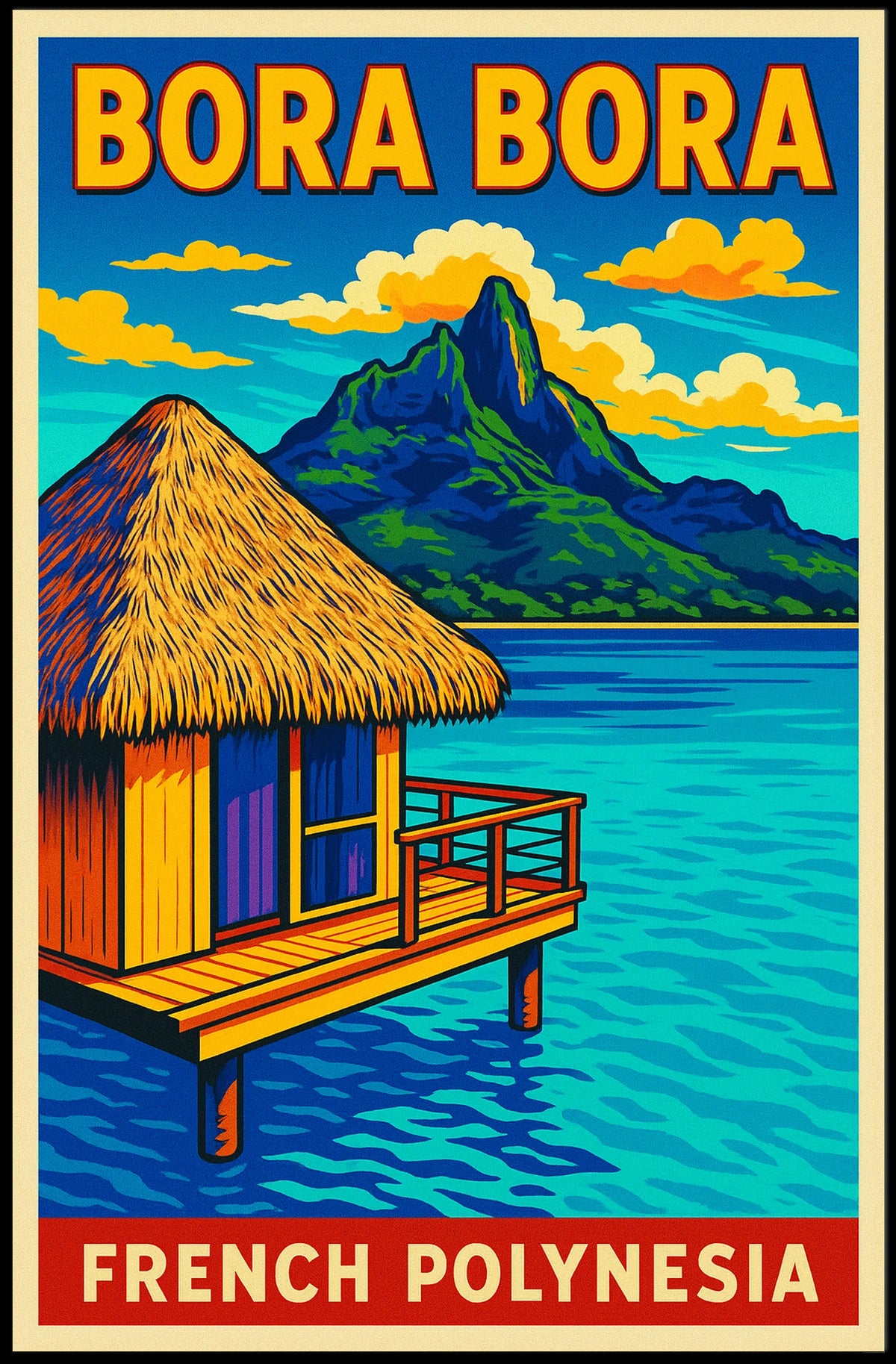 Bora Bora Tropical Paradise Poster