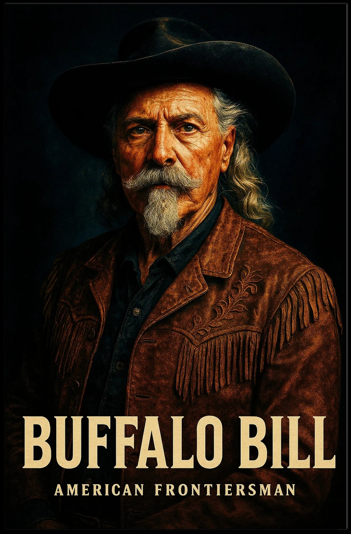 Buffalo Bill Classic Portrait Cultural or Heritage Poster