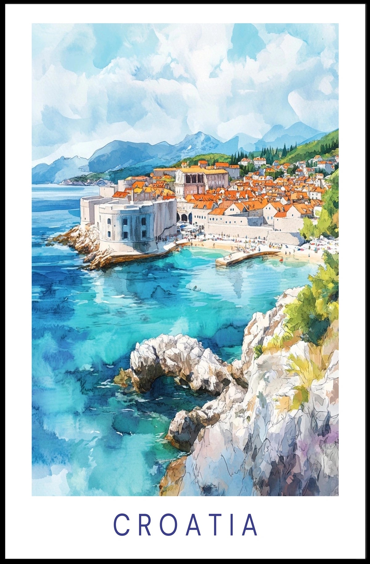 Scenic Croatia Poster