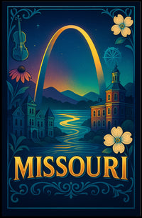 Missouri A Scenic Tribute Poster