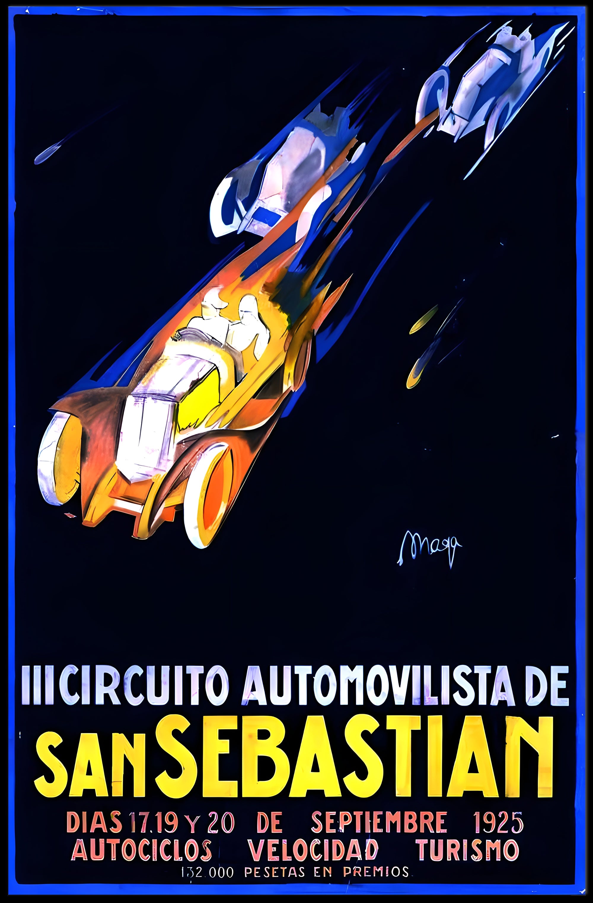 III Circuito Automovilista de San SebastiΓ‘n Poster