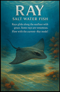 Rays Graceful Saltwater Fish Poster