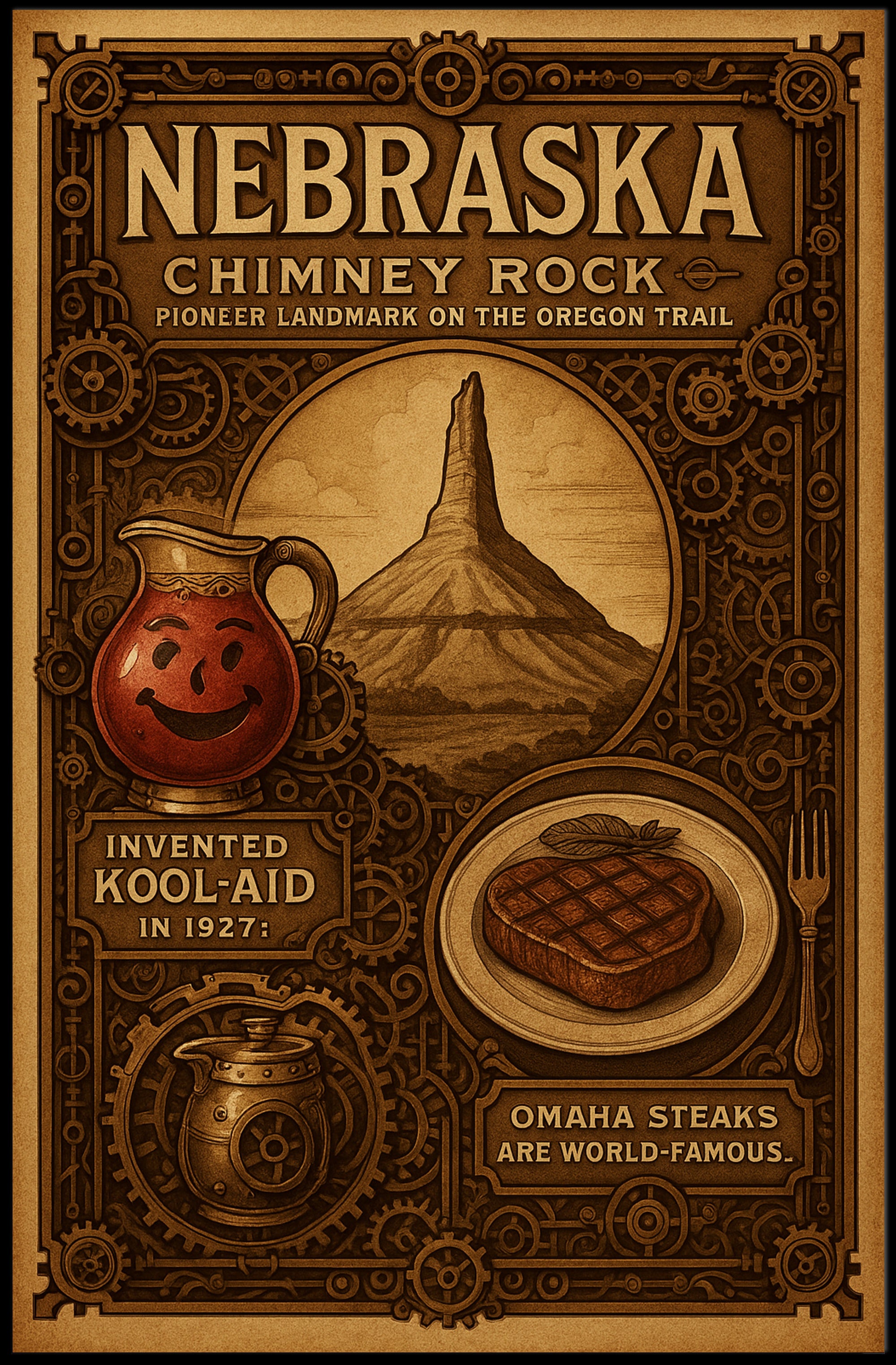 Nebraska's Pioneer Heritage Poster