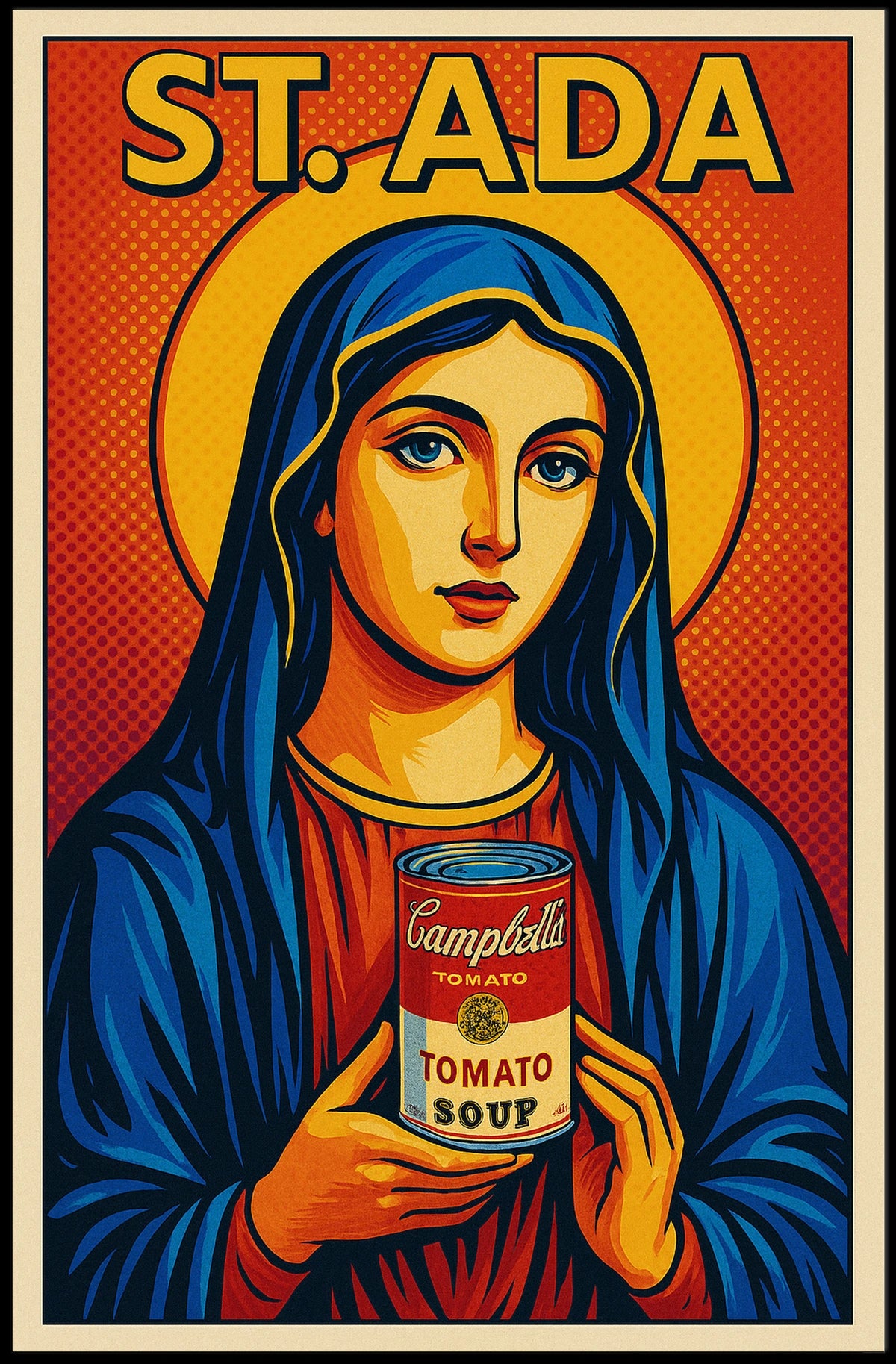 St. Ada Pop Art Icon Poster