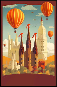 Surreal Skyline Adventure Poster