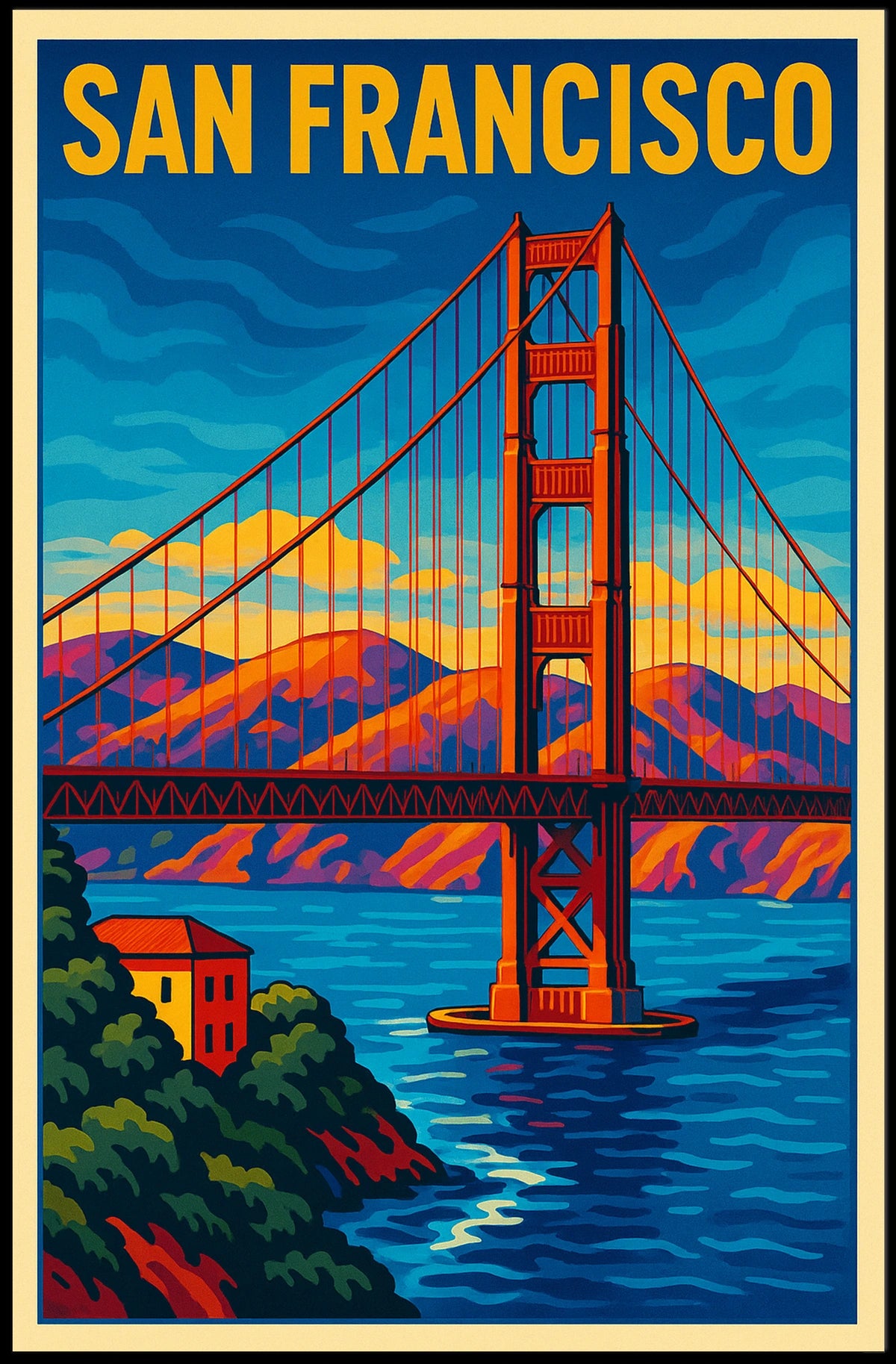 San Francisco Skyline Poster