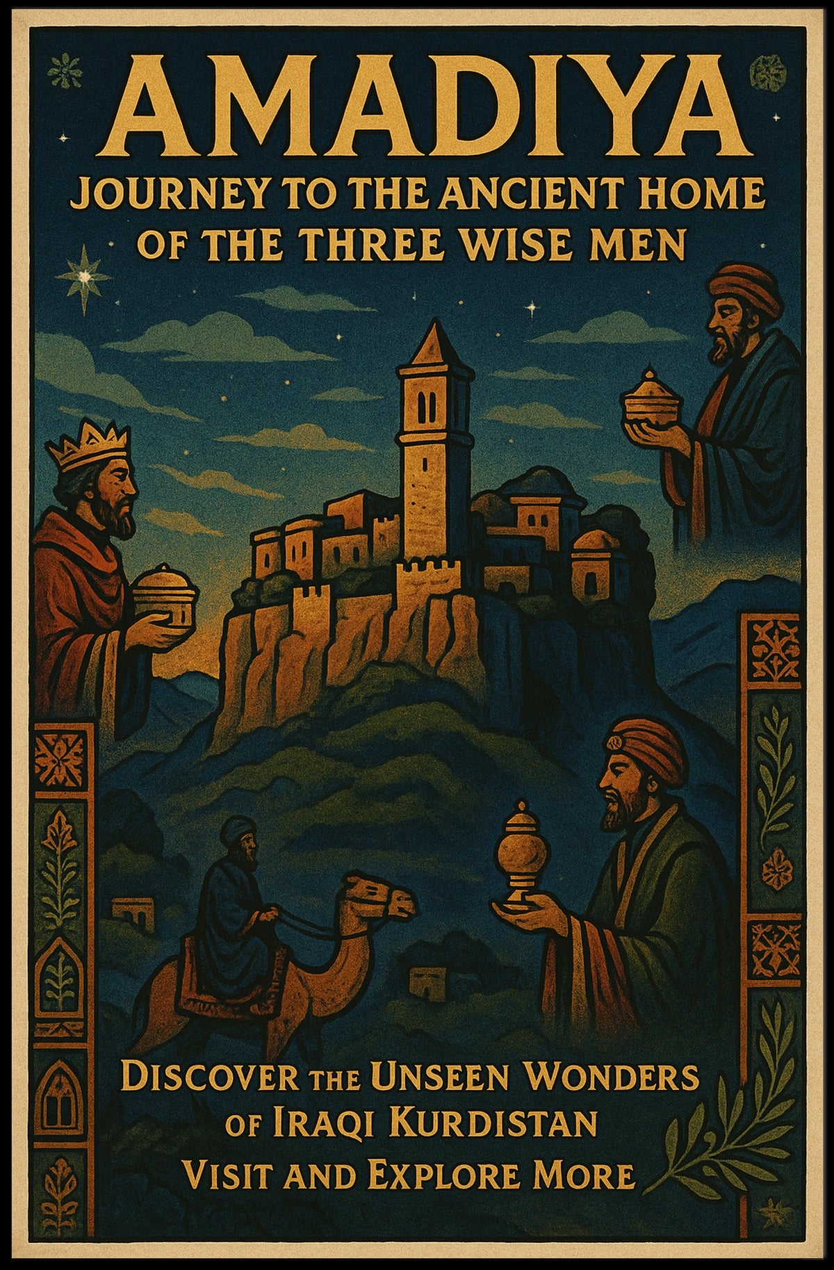 Amadiya Journey to the Ancient Home of the Three Wise Men Poster