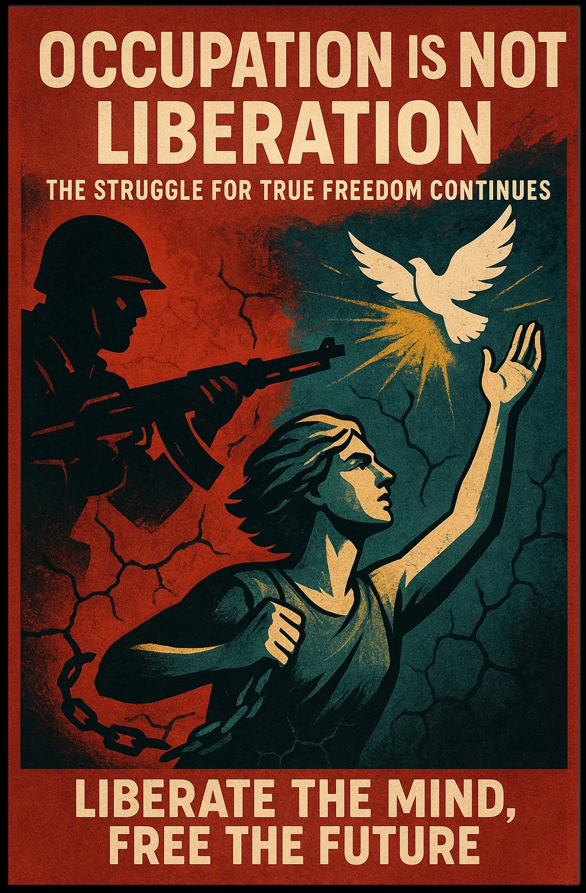 Occupation Is Not Liberation Poster